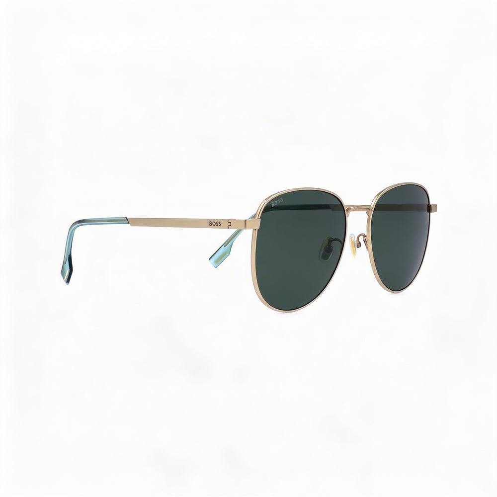 Hugo Boss Modern Women's Stainless Steel Frame Matte Gold UV Protection Sunglasses 57mm