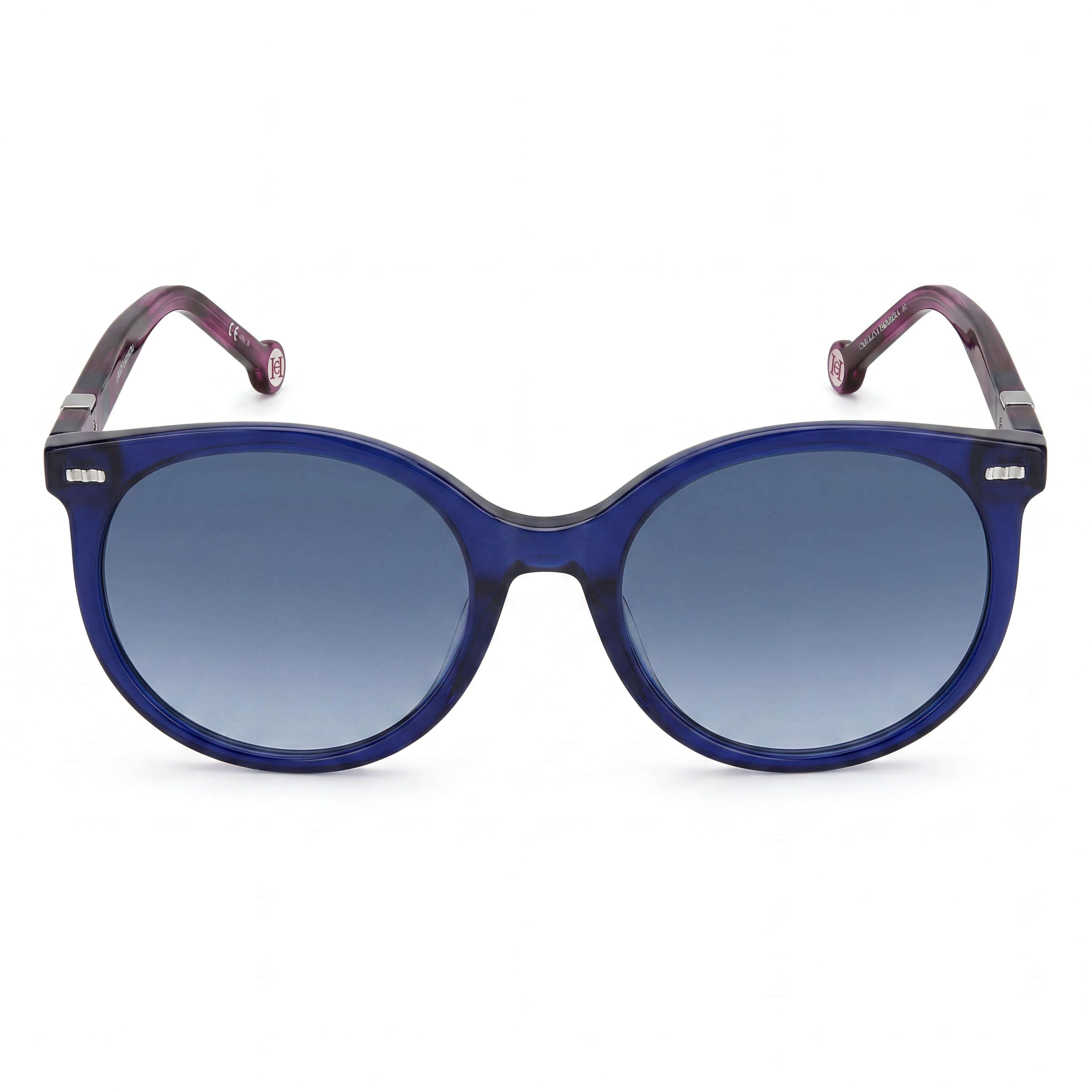 Carolina Herrera CH 0046/S Women's Transparent Dark Blue Plastic Gradient Blue UV Protected Sunglasses 56mm, Photo 2