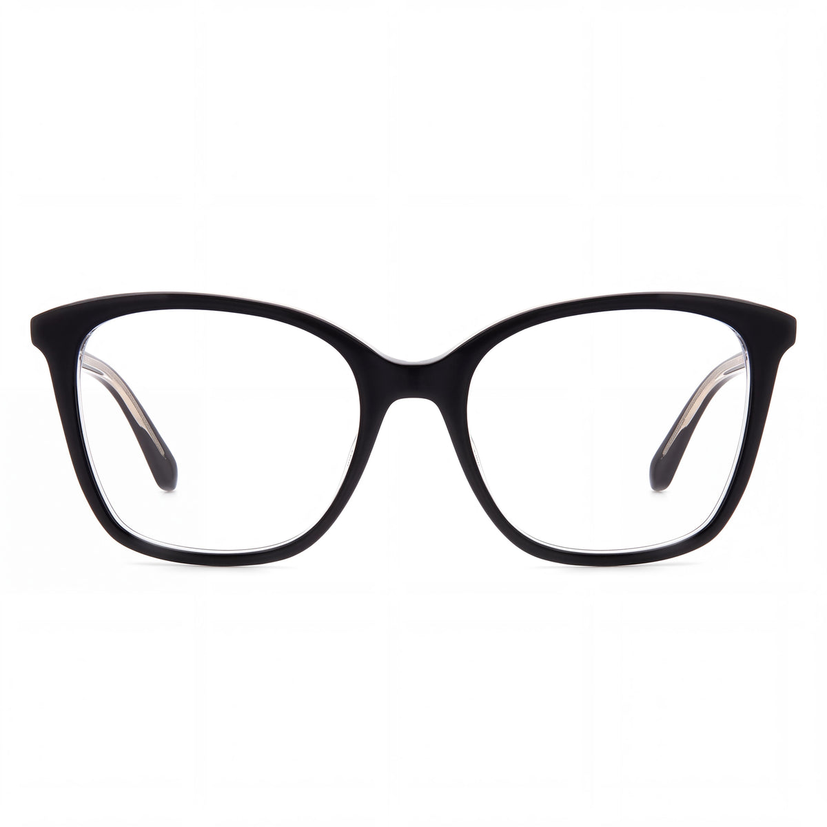 kate spade new york LEANNA/G Women's Black on Clear Eco Acetate Frame Non- Glasses 54-18-140, Photo 2