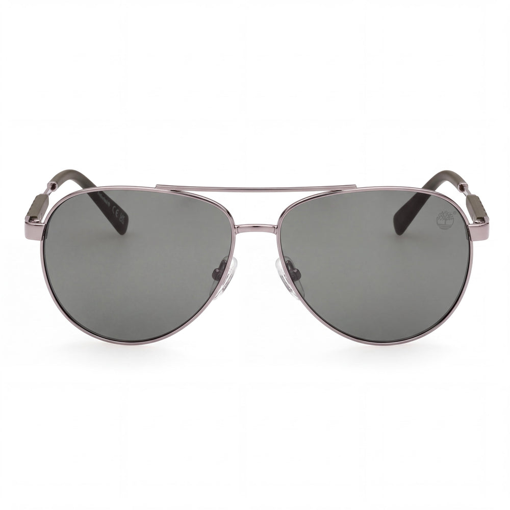 Gafas de sol Timberland TB9282 para hombre, polarizadas, con protección 100% UV, montura de metal color plomo verde, 61-14-135mm