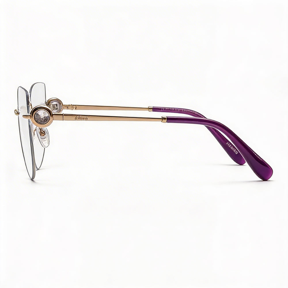 Gafas de sol Chopard Casual Collection para mujer, de metal, con montura de paladio y lentes de 55 mm de ancho.