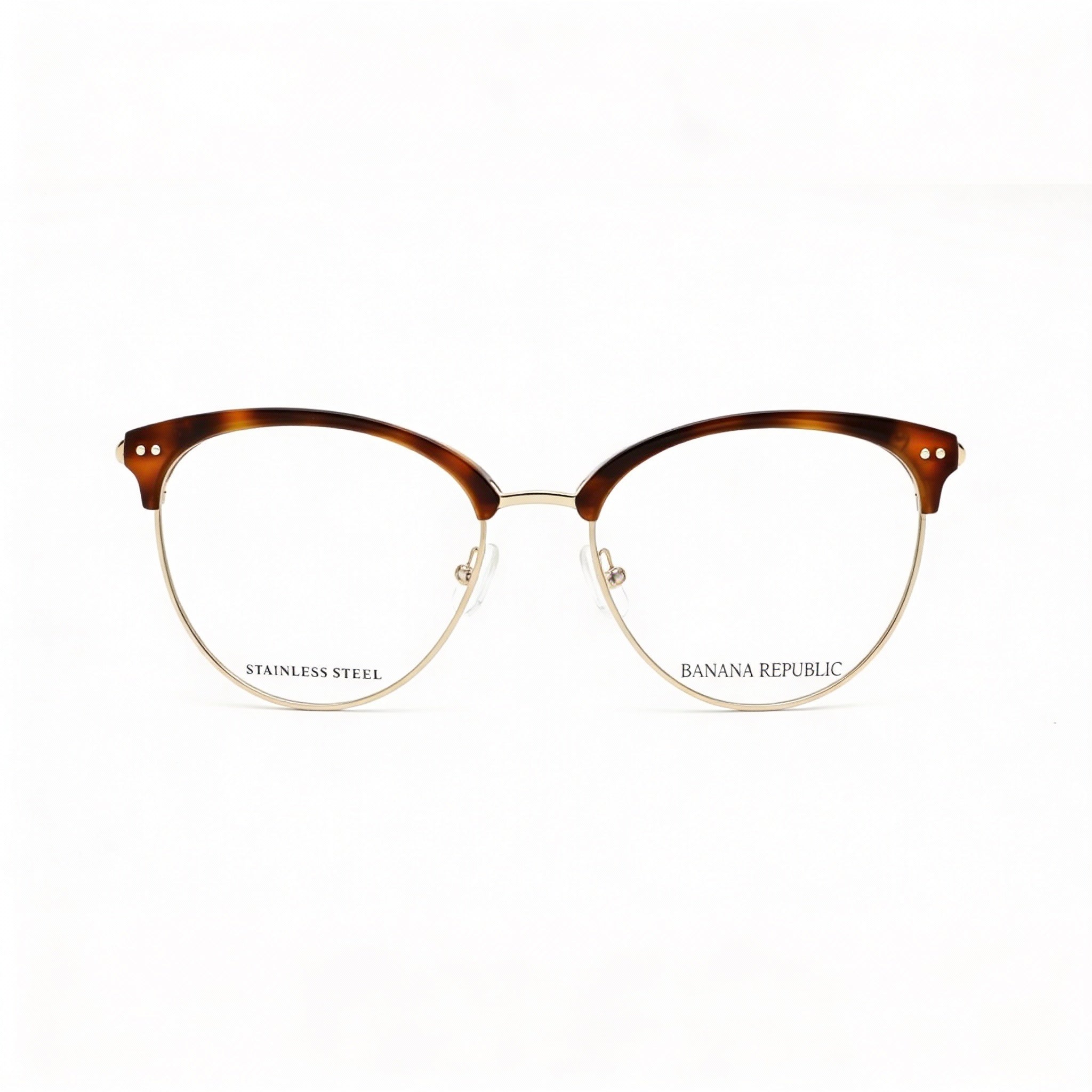 Gafas de vista BANANA REPUBLIC Loraine para hombre con montura de plástico color marrón habano y lentes de 52 mm, Photo 3