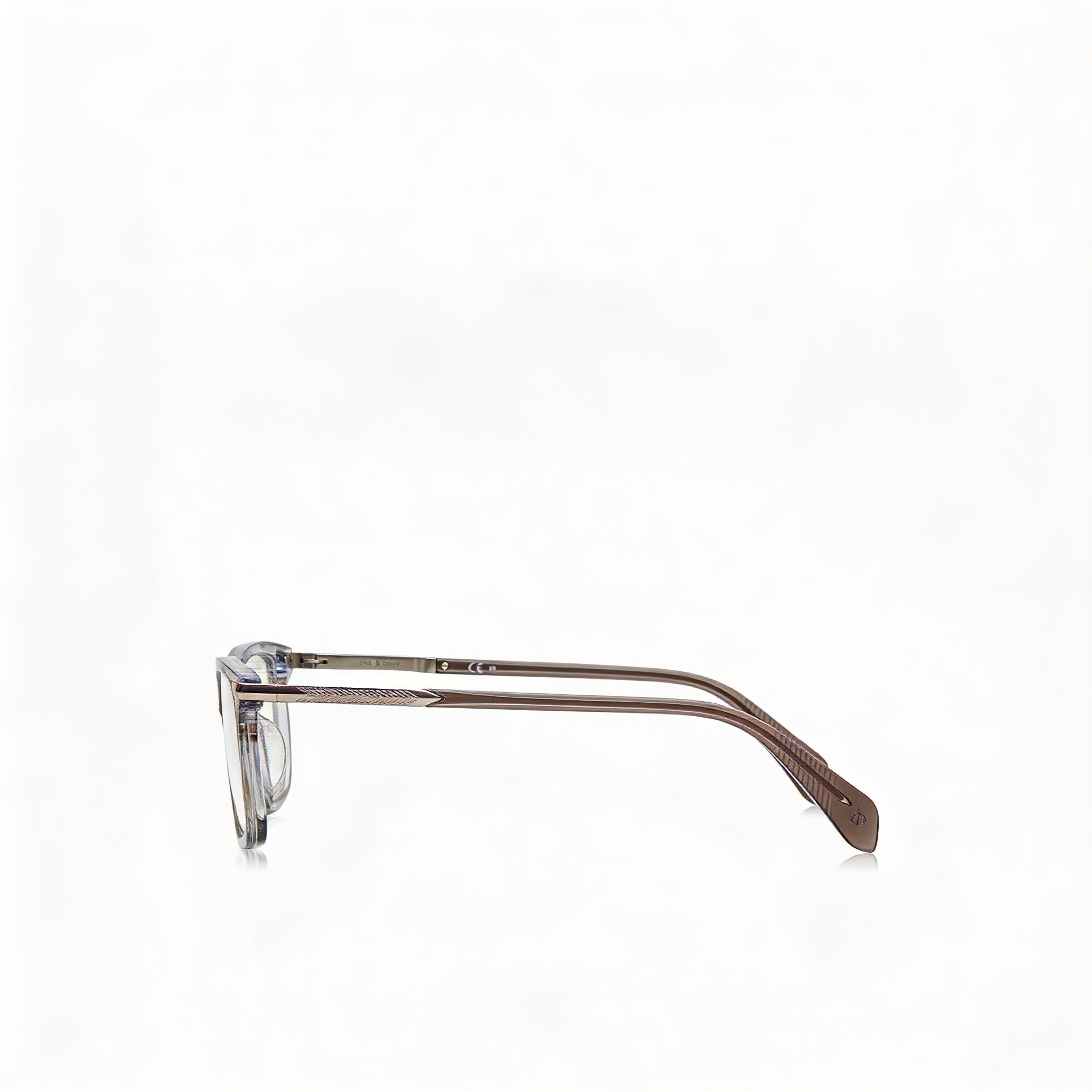 Rag & Bone Modern Men's Acetate Frame Sunglasses with Polycarbonate Lenses in Grey Horn - 54mm, Photo 3