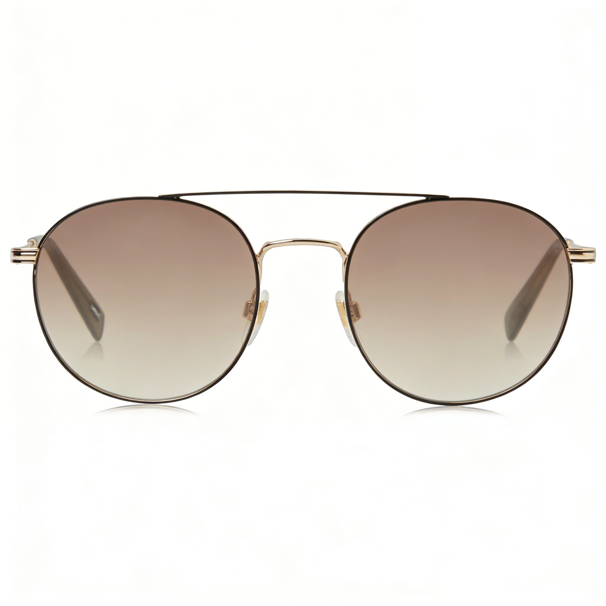 Levi's Modern Unisex Black Gold Stainless Steel Sunglasses, UV Protection, 54mm, Photo 2