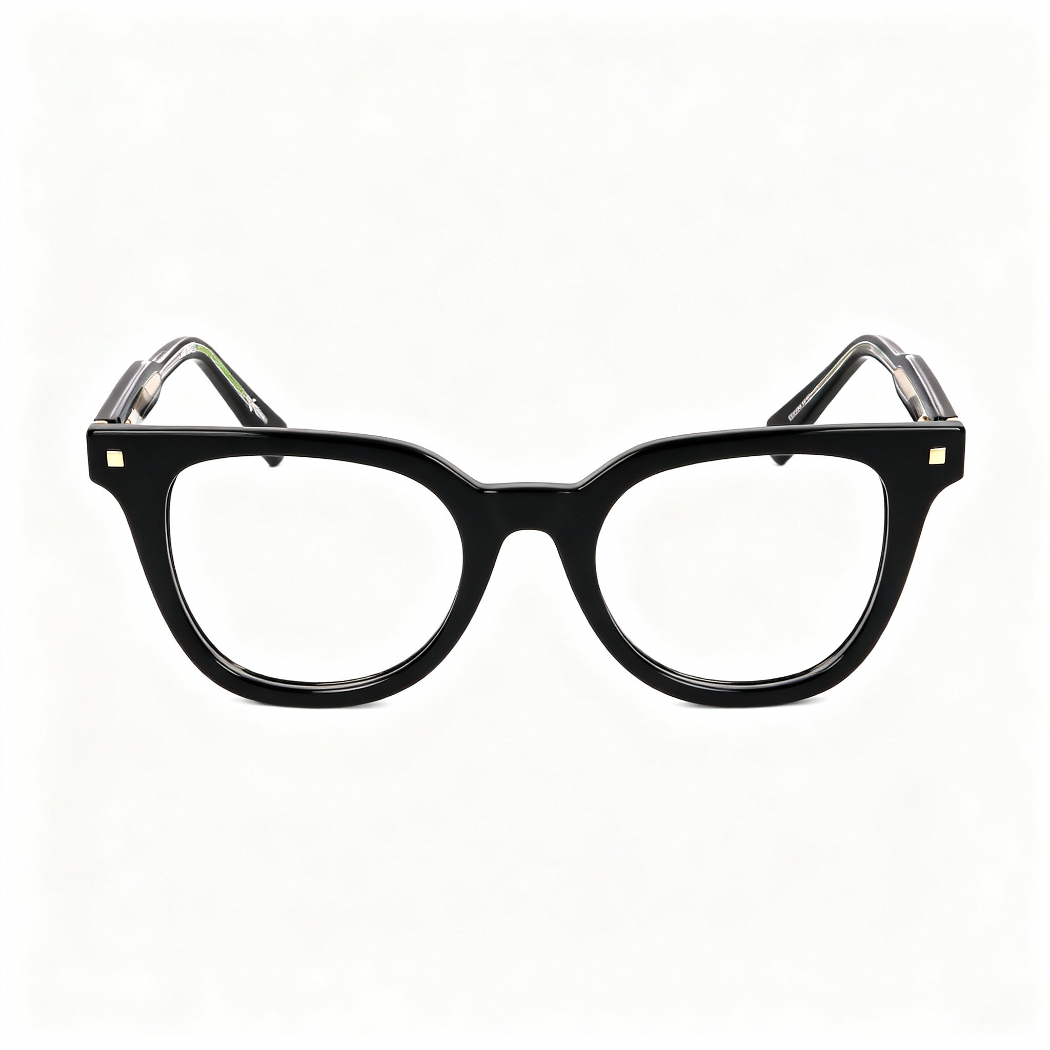 Polaroid Modern Women's Bio-Acetate Black Frame Eyeglasses with Polycarbonate Non-Polarized Lenses 49-20-145