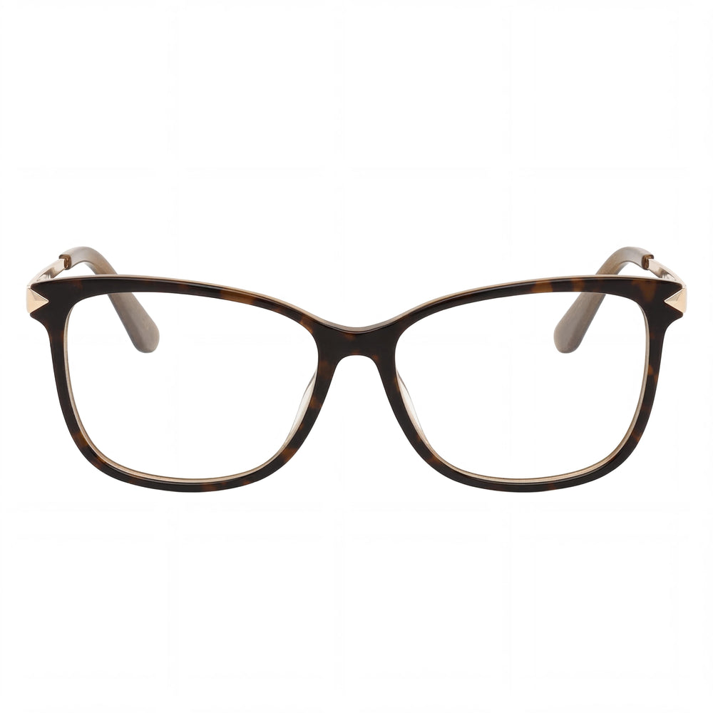 Gafas de mujer GUESS de montura completa, plástico pantografiado Habana y oro pálido brillante, 52 mm