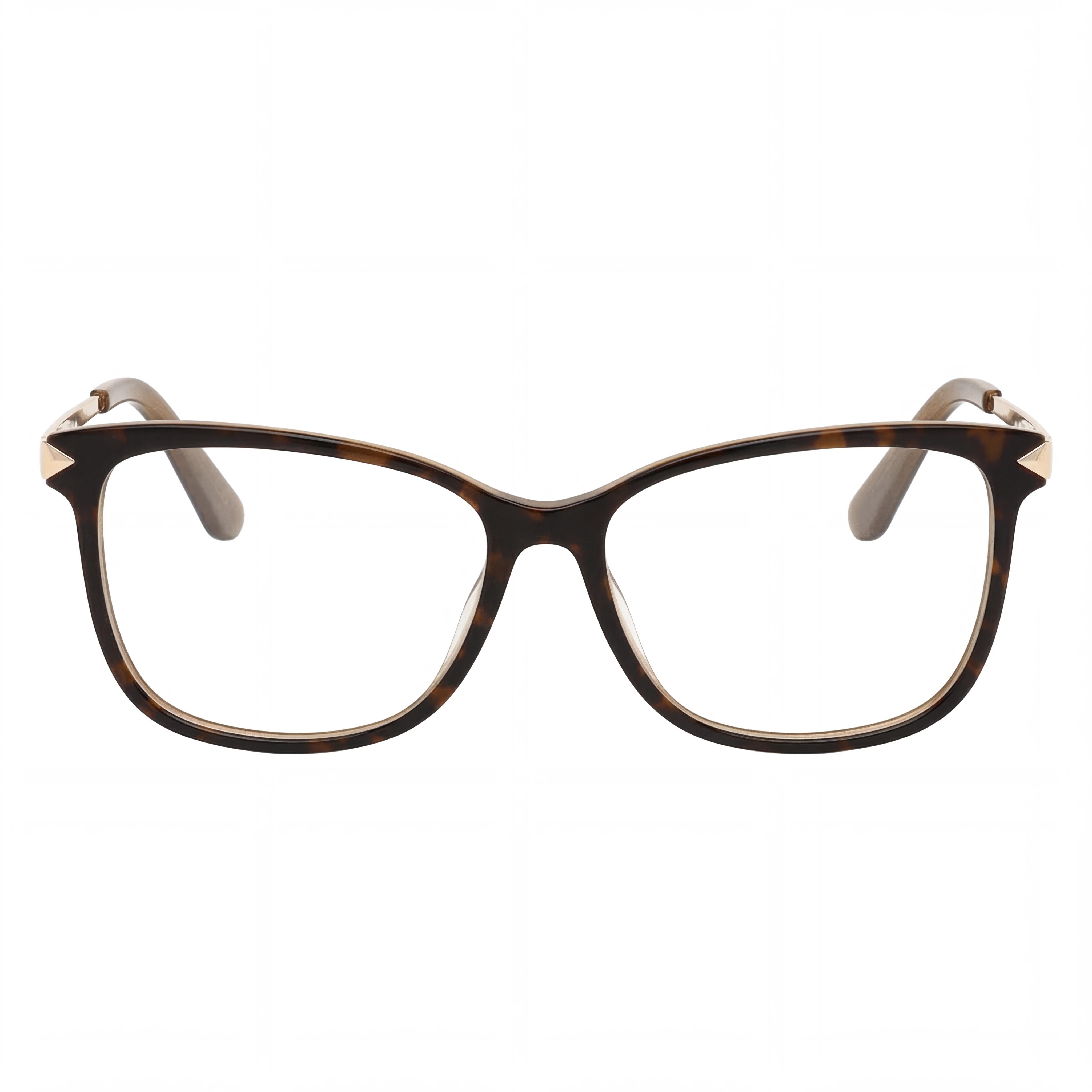 Gafas de mujer GUESS de montura completa, plástico pantografiado Habana y oro pálido brillante, 52 mm, Photo 2
