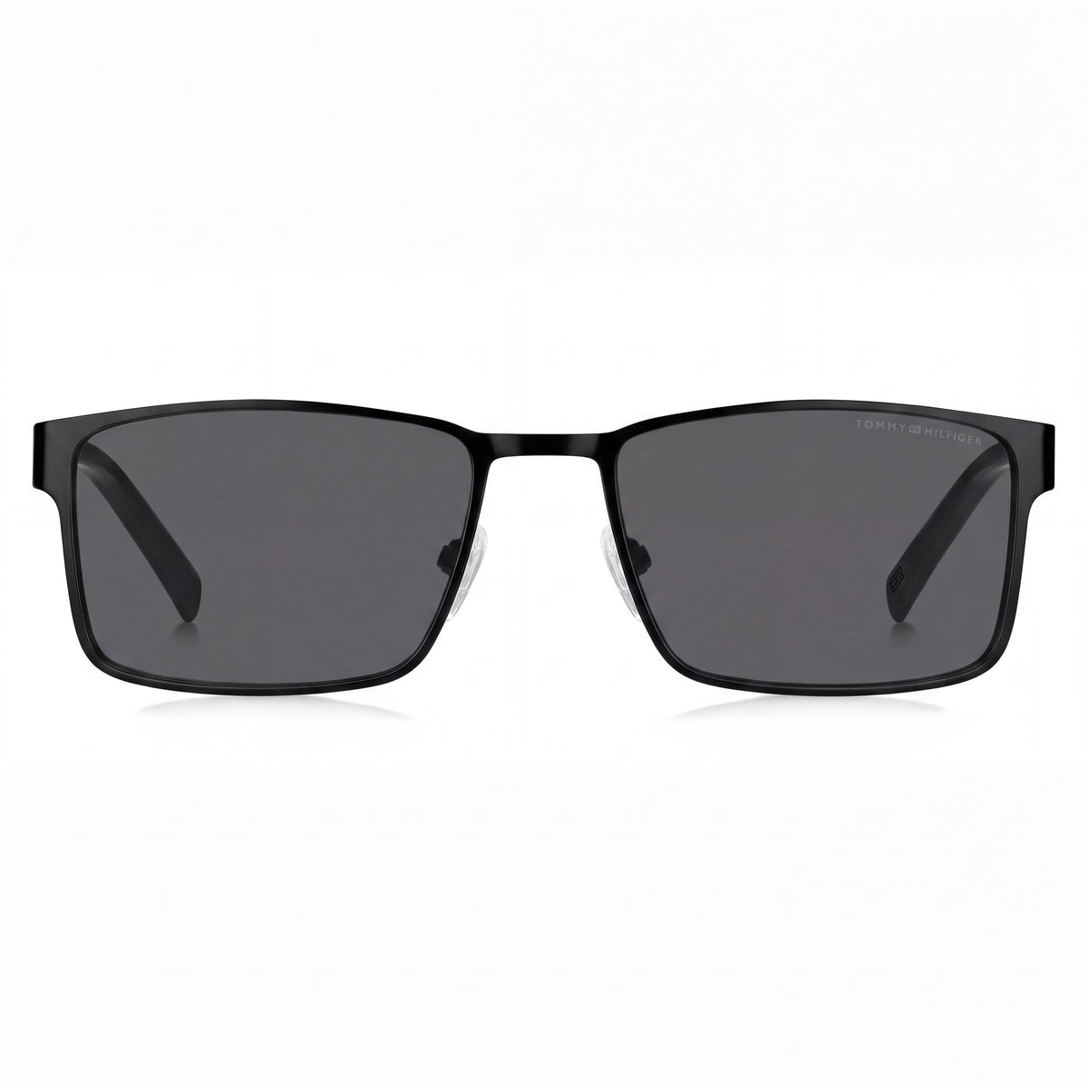 Gafas de sol unisex Tommy Hilfiger 2087/S, acero inoxidable, negro mate, cristales grises, no polarizadas, 57 mm, Photo 2