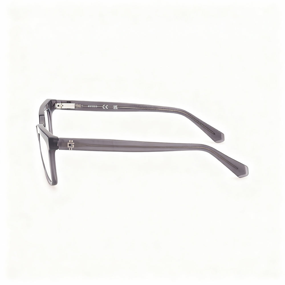 GUESS GU50133 Women's Plastic Eyewear, Shiny Grey Frame, Multicoloured Lenses, Size 54-15-135