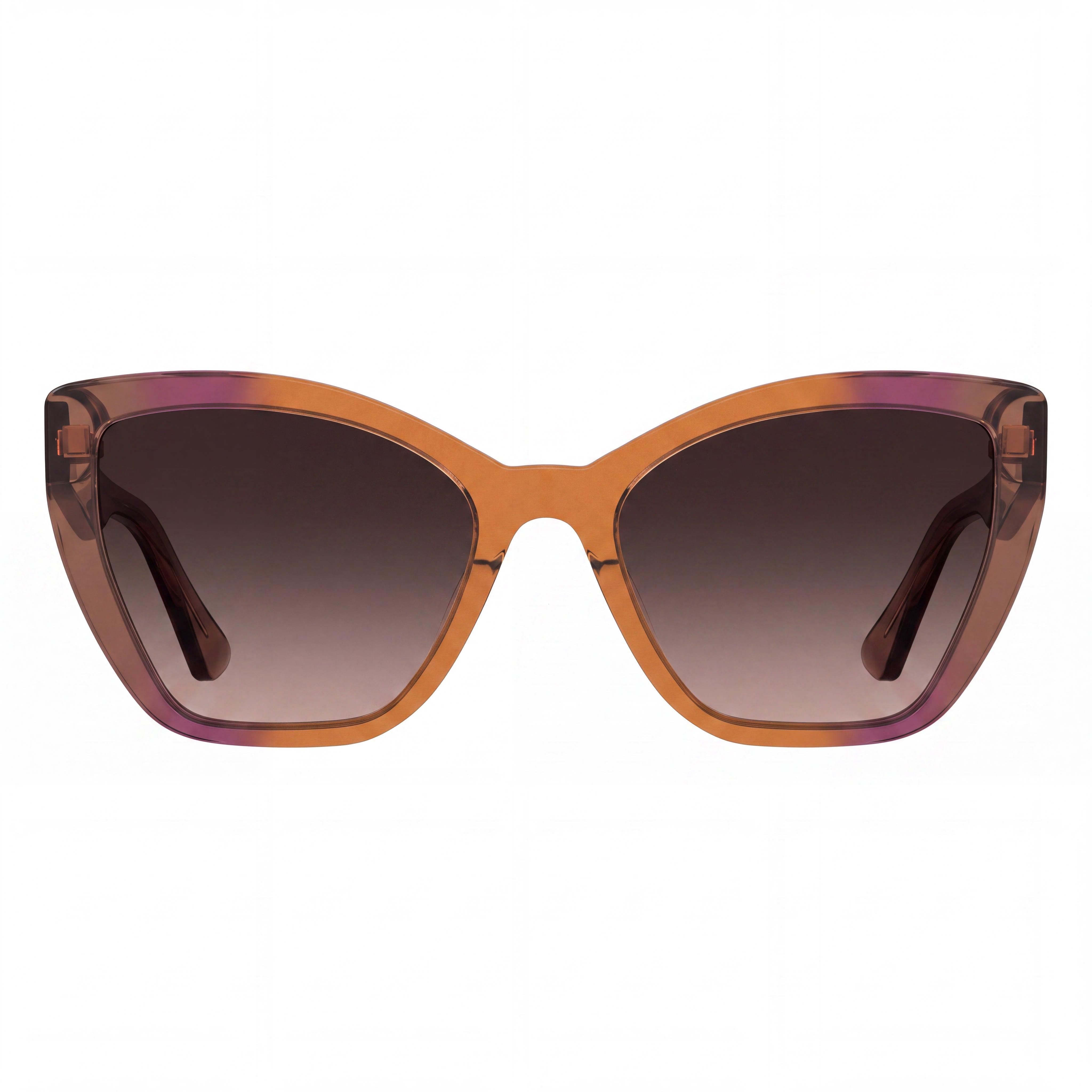 Gafas de sol rectangulares de acetato Moschino para mujer MOS155/S Marrón Naranja 55mm, Photo 2