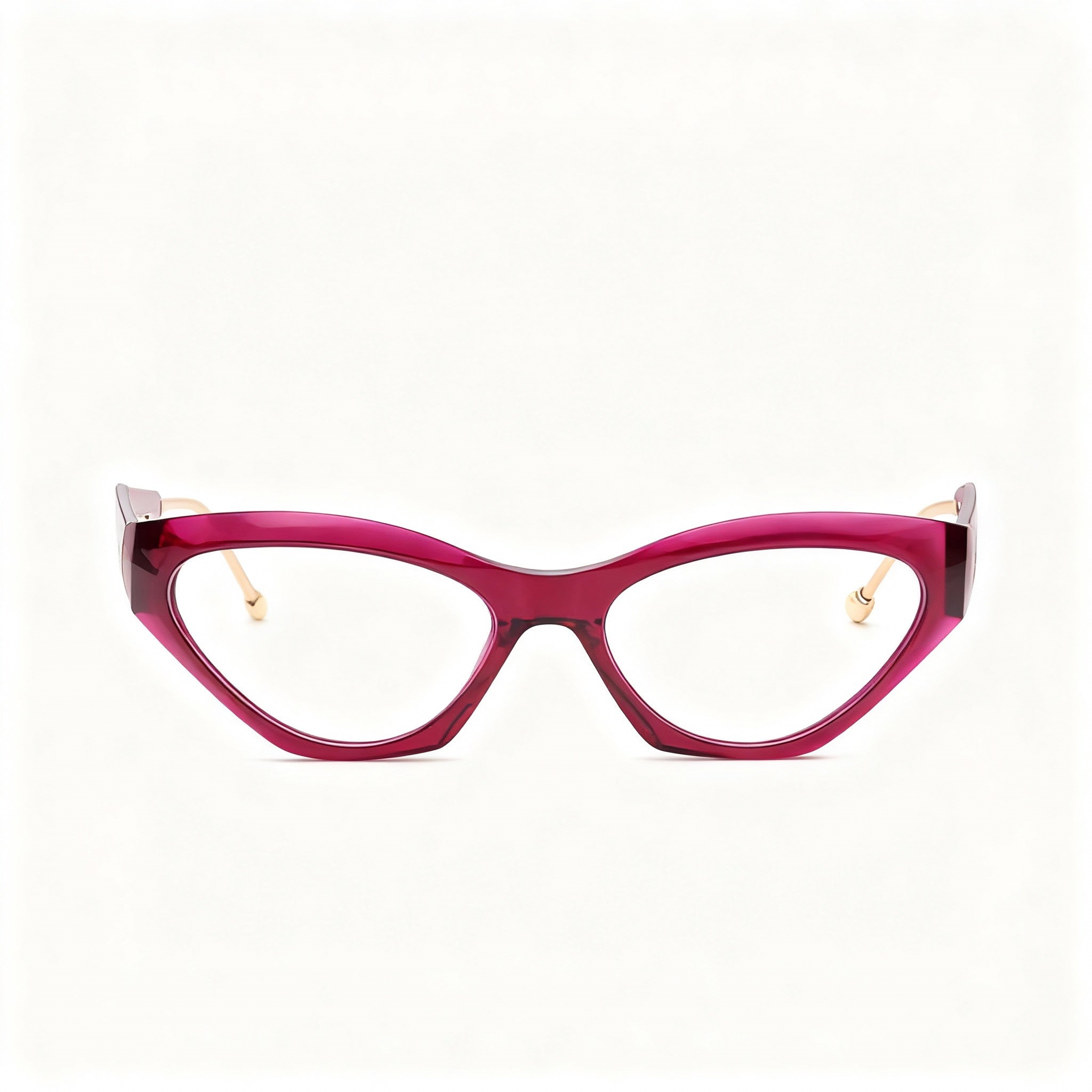 Philipp Plein VPP069S Classic Women's Acetate Optical Frames Transparent Plum 55mm Lens 18mm Bridge 140mm Temple, Photo 3