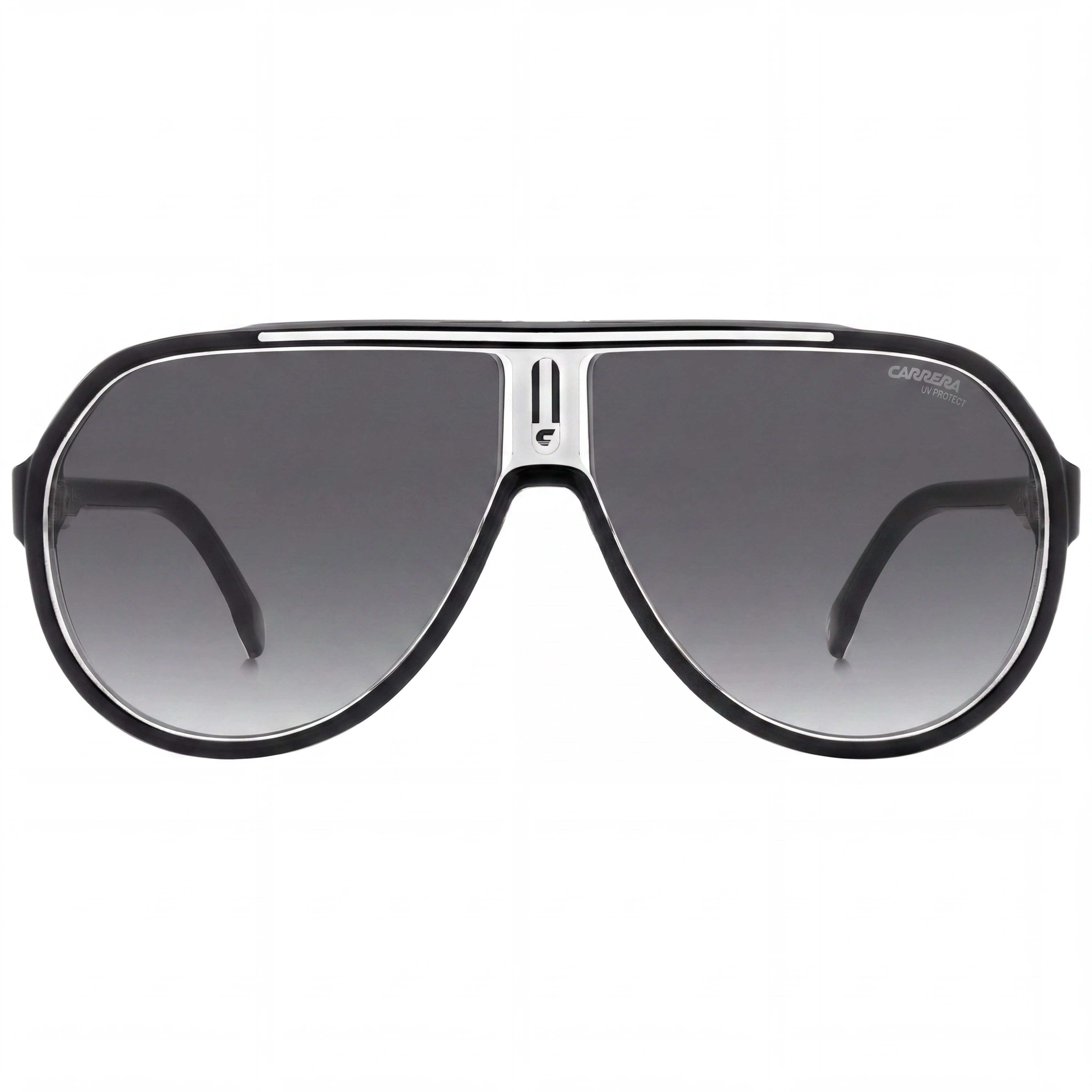 Carrera Modern Unisex Black White Thermoplastic Elastomers Frame UV Protection Sunglasses 64mm, Photo 2