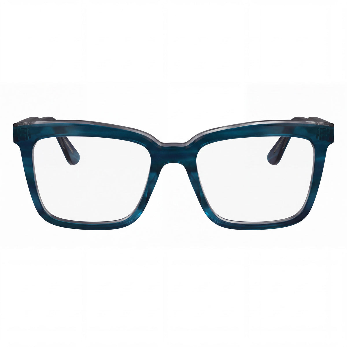 Calvin Klein 24516 Men's Rectangle Striped Blue Acetate Frame Eyeglasses Lens 53mm Bridge 18mm Temple 145mm, Photo 2
