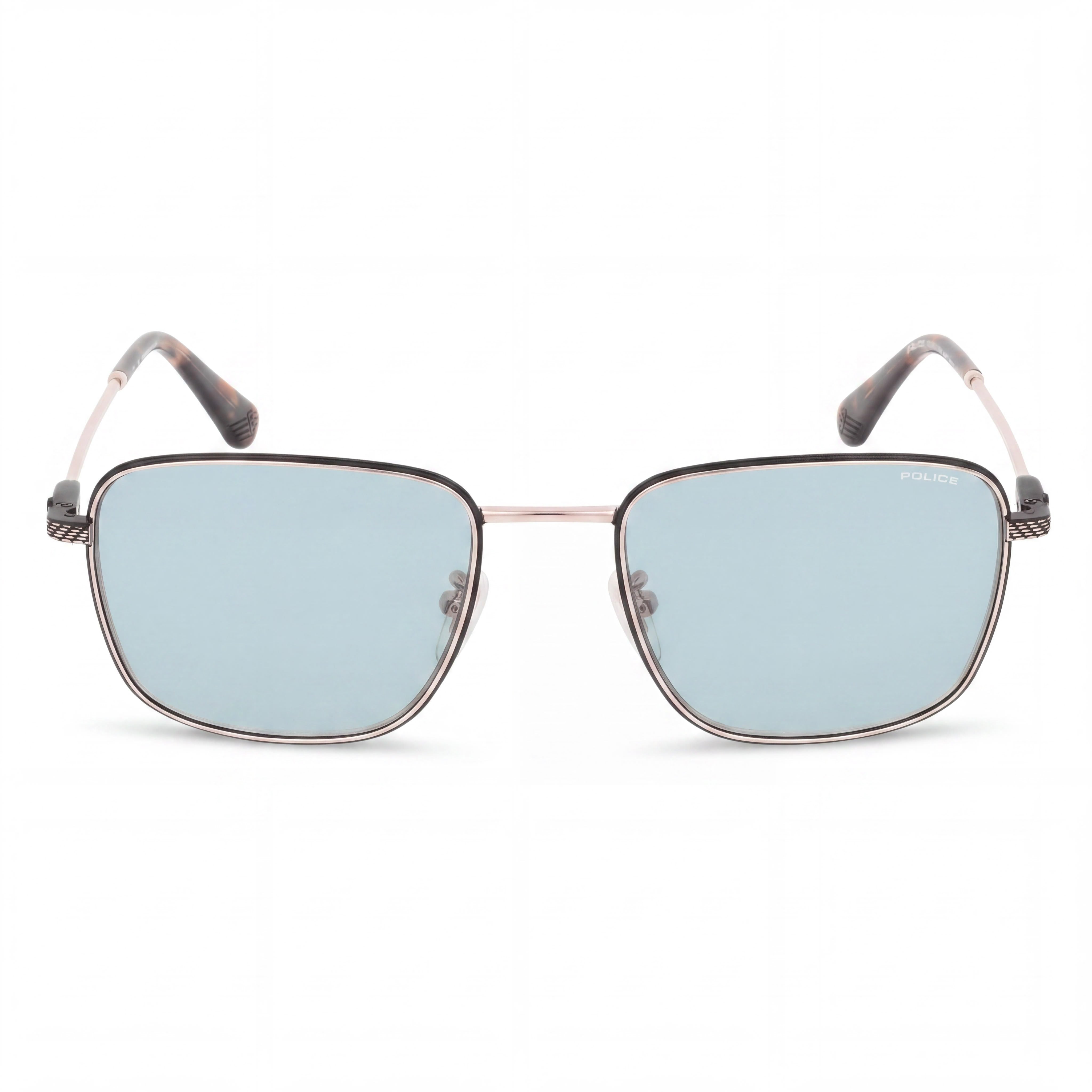 Gafas de sol Police casuales de hombre con montura de acero inoxidable en oro rosa y lentes de policarbonato, tamaño 57-19-150, Photo 2