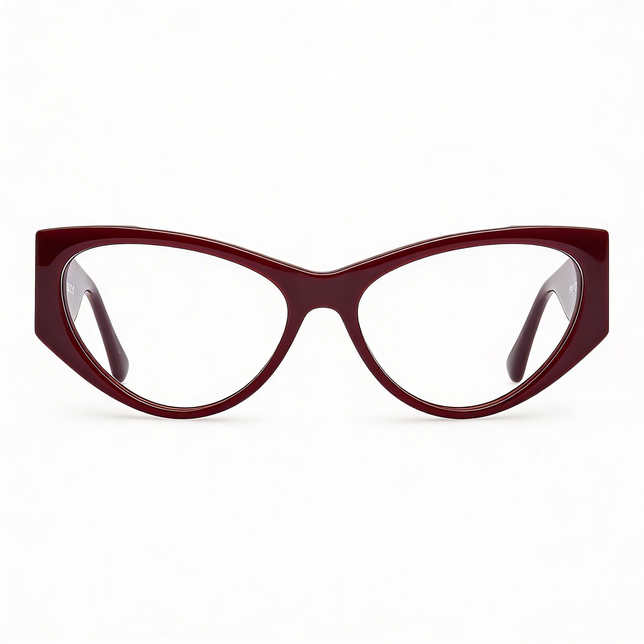 MaxMara Clásico Unisex Shiny Bordeaux Plastic 55mm Sunglasses, Photo 1