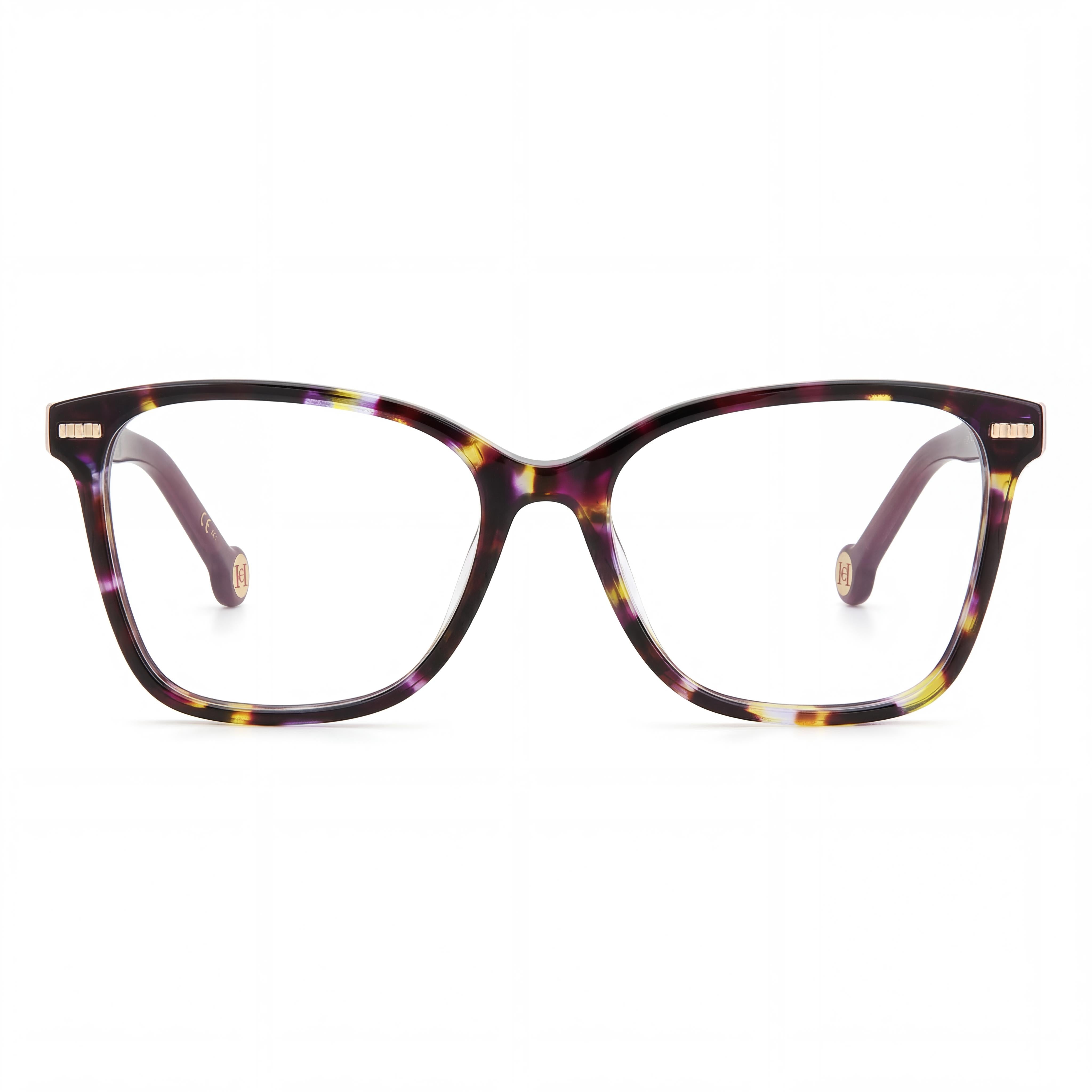 Carolina Herrera Her 0108 Gafas de Sol de Acetato Negro Nude para Mujer con Lentes de Policarbonato, 54mm Ancho de Lente, Photo 2