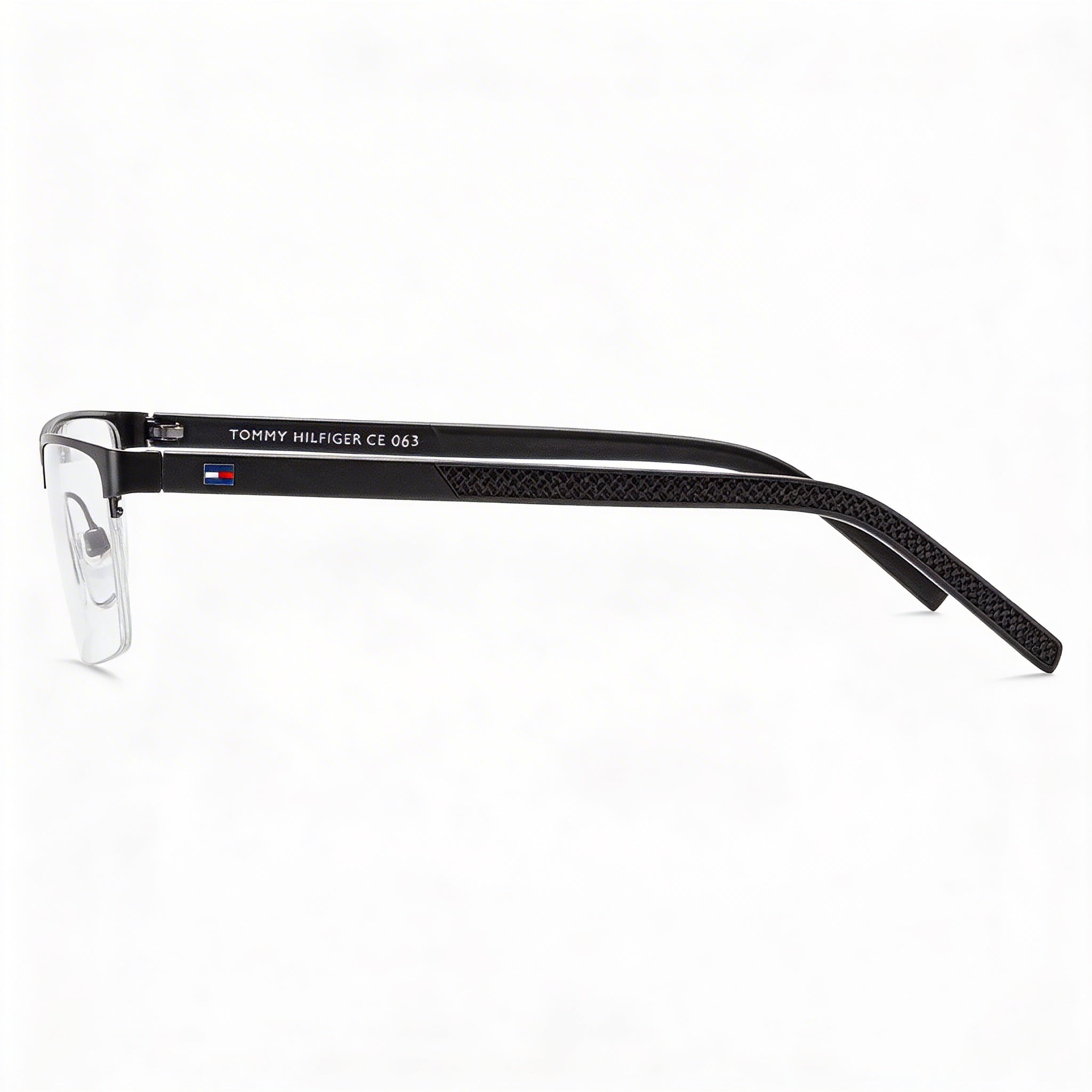 Gafas Tommy Hilfiger T. Hilfiger 1594 unisex, montura de metal semirrígida rectangular rutenio oscuro, 55 mm, Photo 3