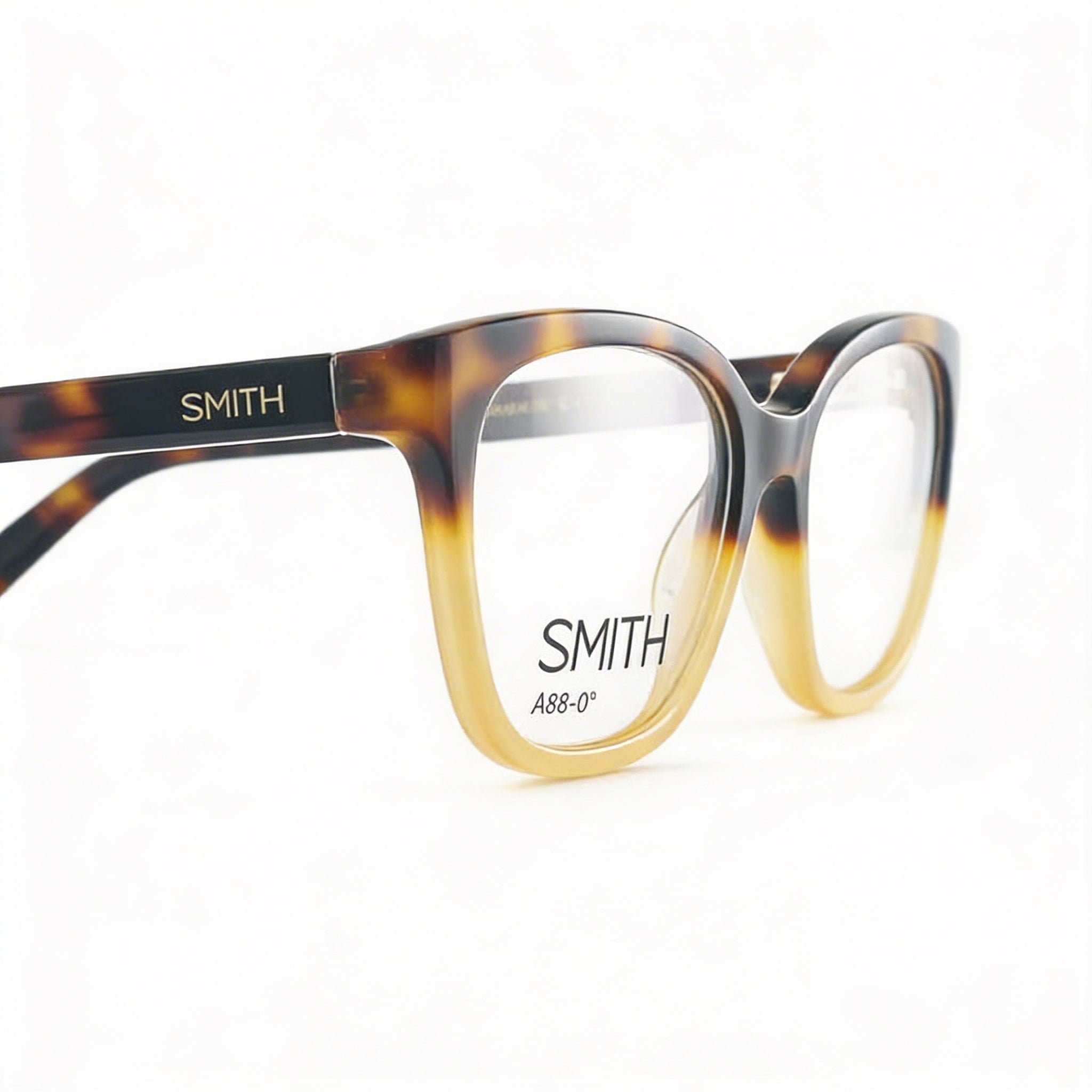Smith Women's Honey Tortoise Acetate Frame Eyeglasses (Lens Width 51mm, Bridge Width 18mm, Temple Length 135mm), Photo 3