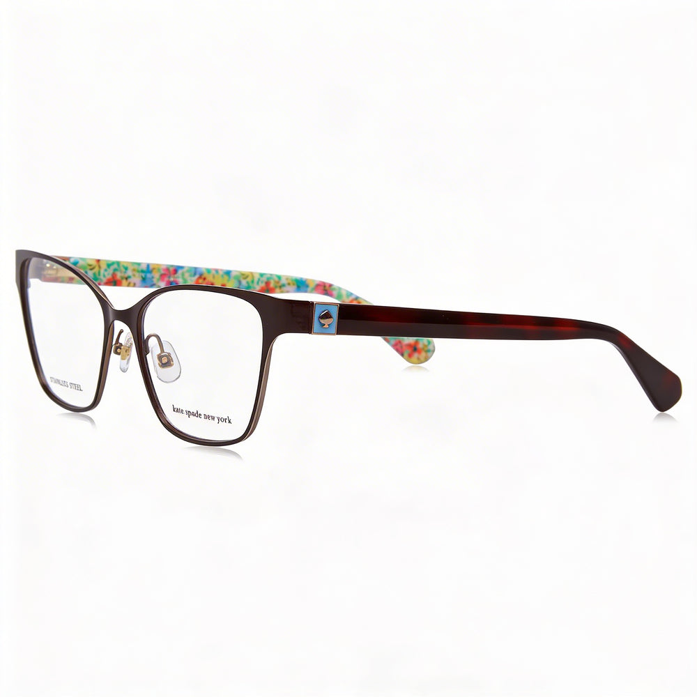 Gafas de sol Kate Spade New York Modern para mujer con montura de acero inoxidable en marrón y lente de 52 mm de ancho