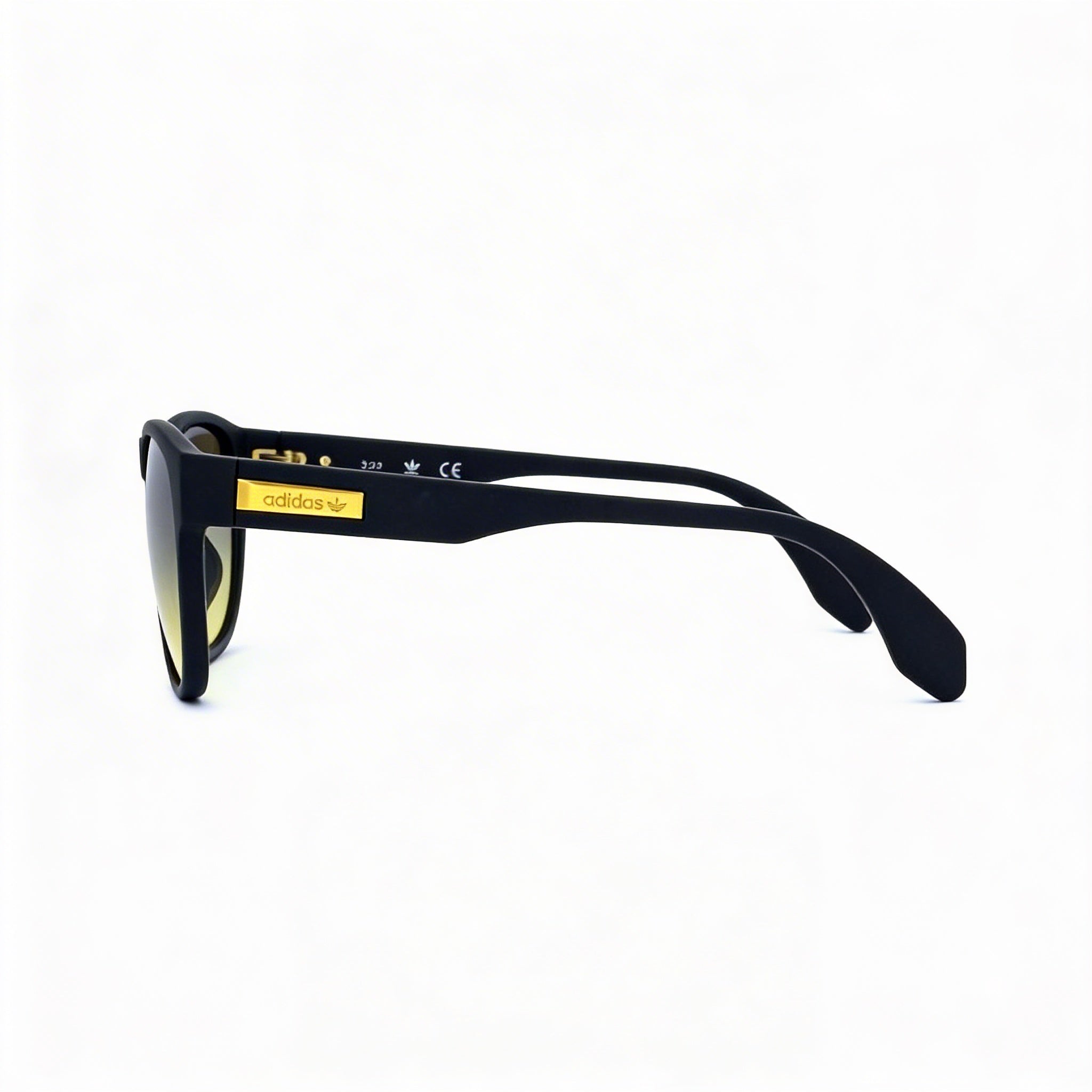 Gafas de sol unisex adidas Originals Classic con montura de acetato negro mate y protección UV en amarillo degradado de 54 mm, Photo 3