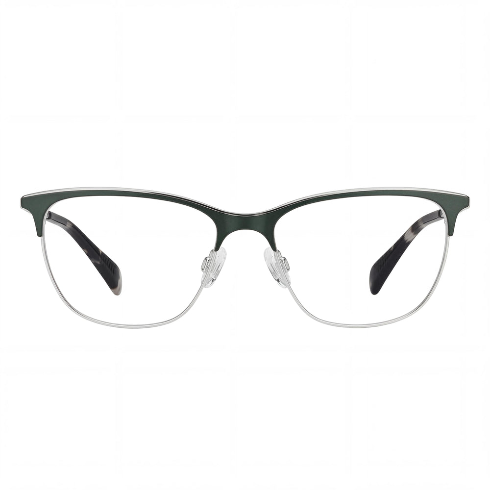 Gafas de sol Rag & Bone RNB3034 para mujer, de acero inoxidable, rectangulares, con montura completa y luz adaptable, 54-15-135