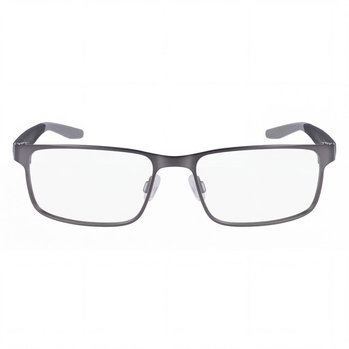 Nike 8131 Unisex Full Rim Rectangular Acetate Eyeglasses 53mm - Brushed Gunmetal Wolf Grey, Photo 2