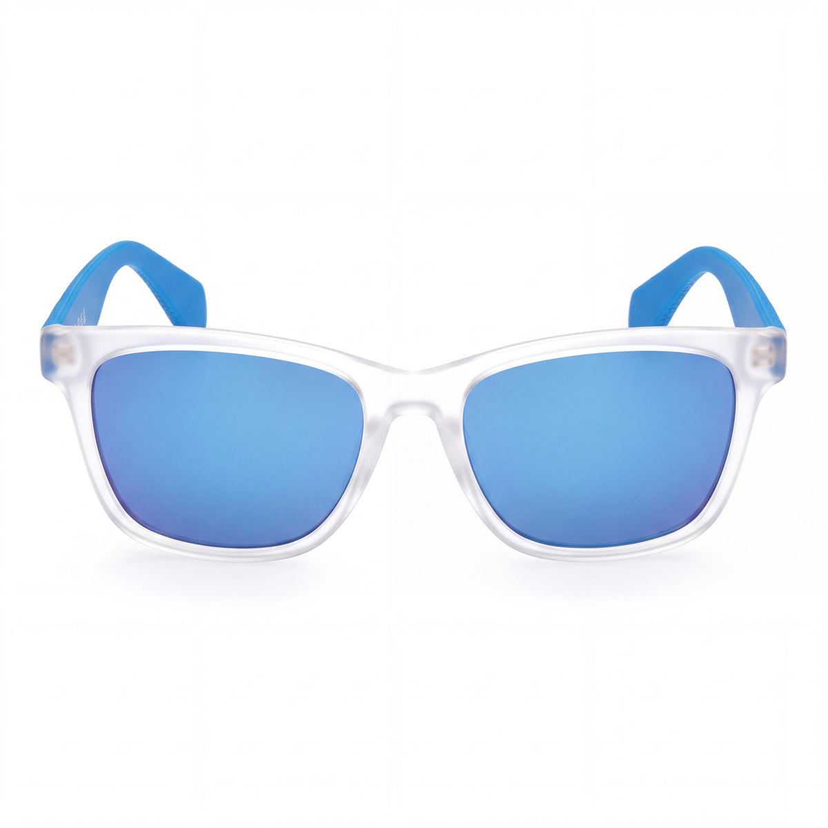 adidas Originals Or0069 Unisex Crystal Matte Light Blue Injected Frame Blue Mirror Lens 54mm UV Protected, Photo 2