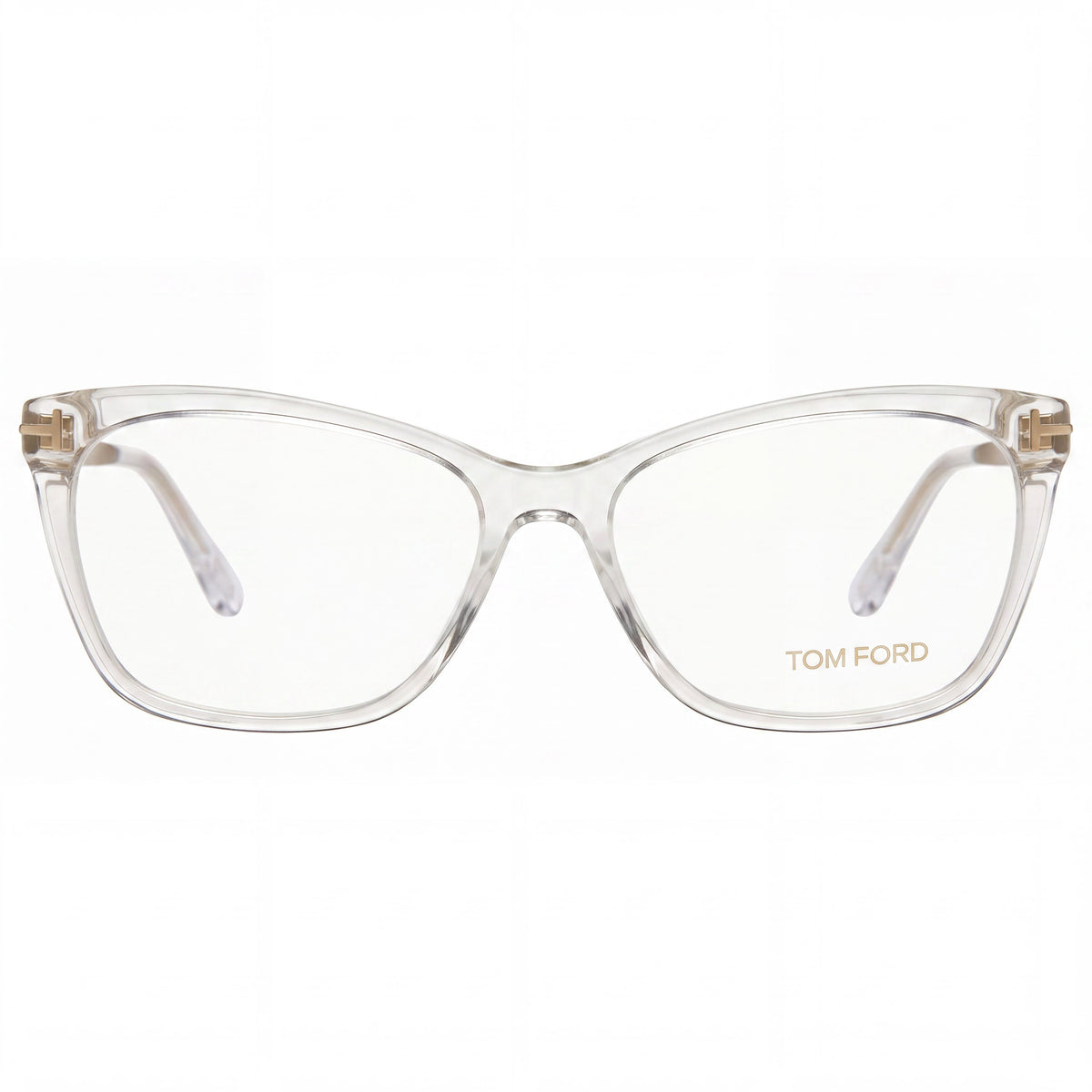Gafas modernas unisex Tom Ford, montura de plástico transparente, lentes no transparentes de 54 mm, Photo 2