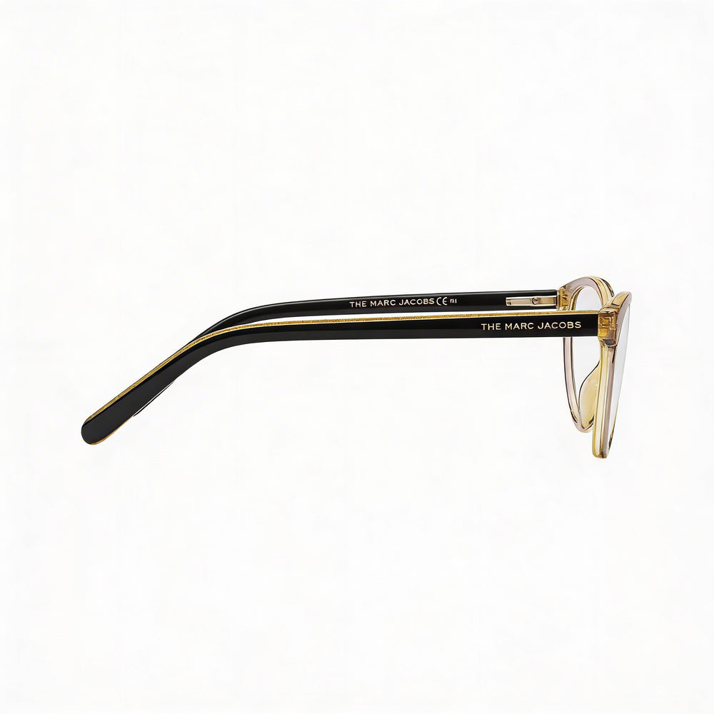 Gafas graduadas Marc Jacobs Marc 463 para mujer, de acetato marrón, con montura de ojo de gato y lentes transparentes de demostración de 53 mm
