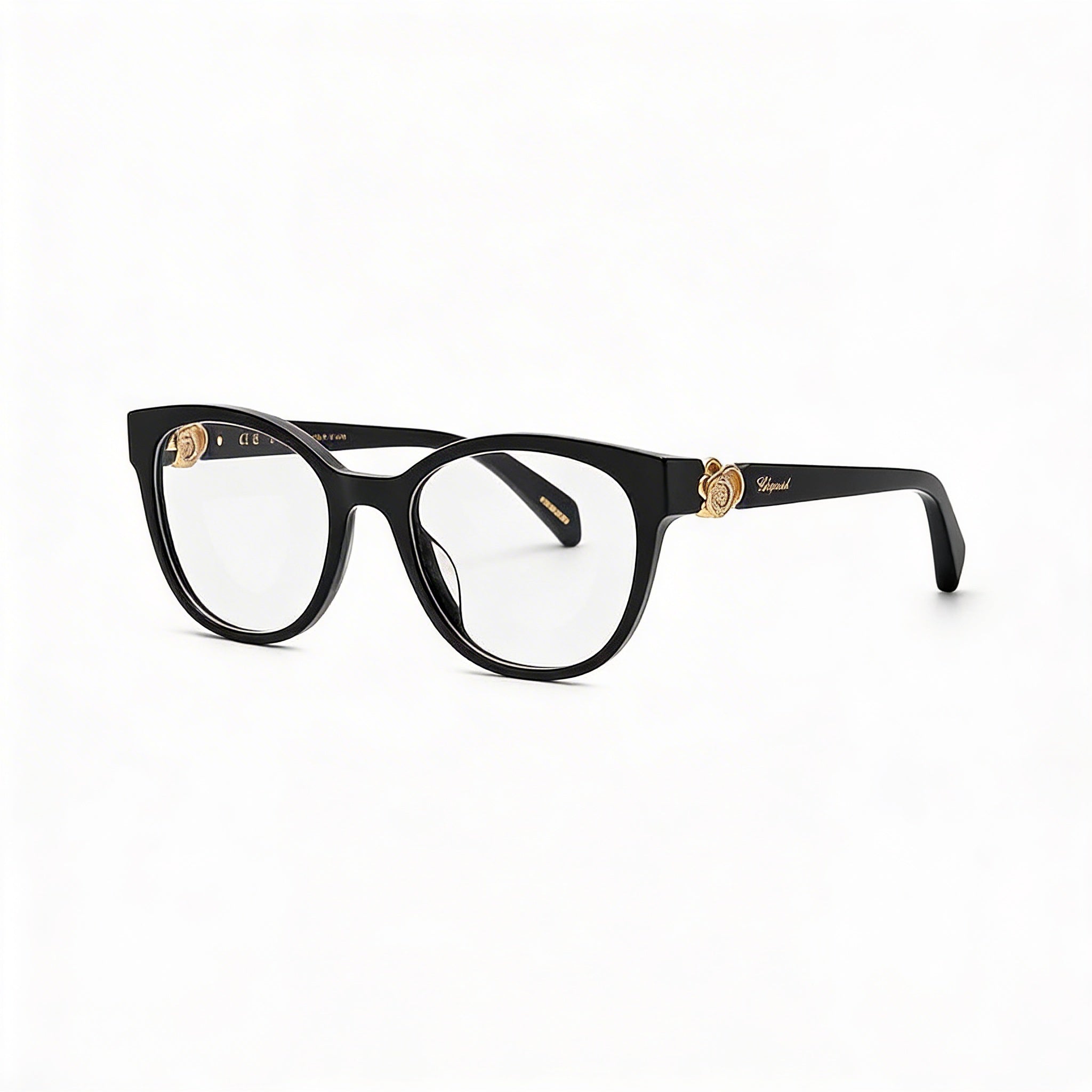 Chopard Vch356s Women's Shiny Black Acetate Eyeglass Frame 53mm, Photo 2
