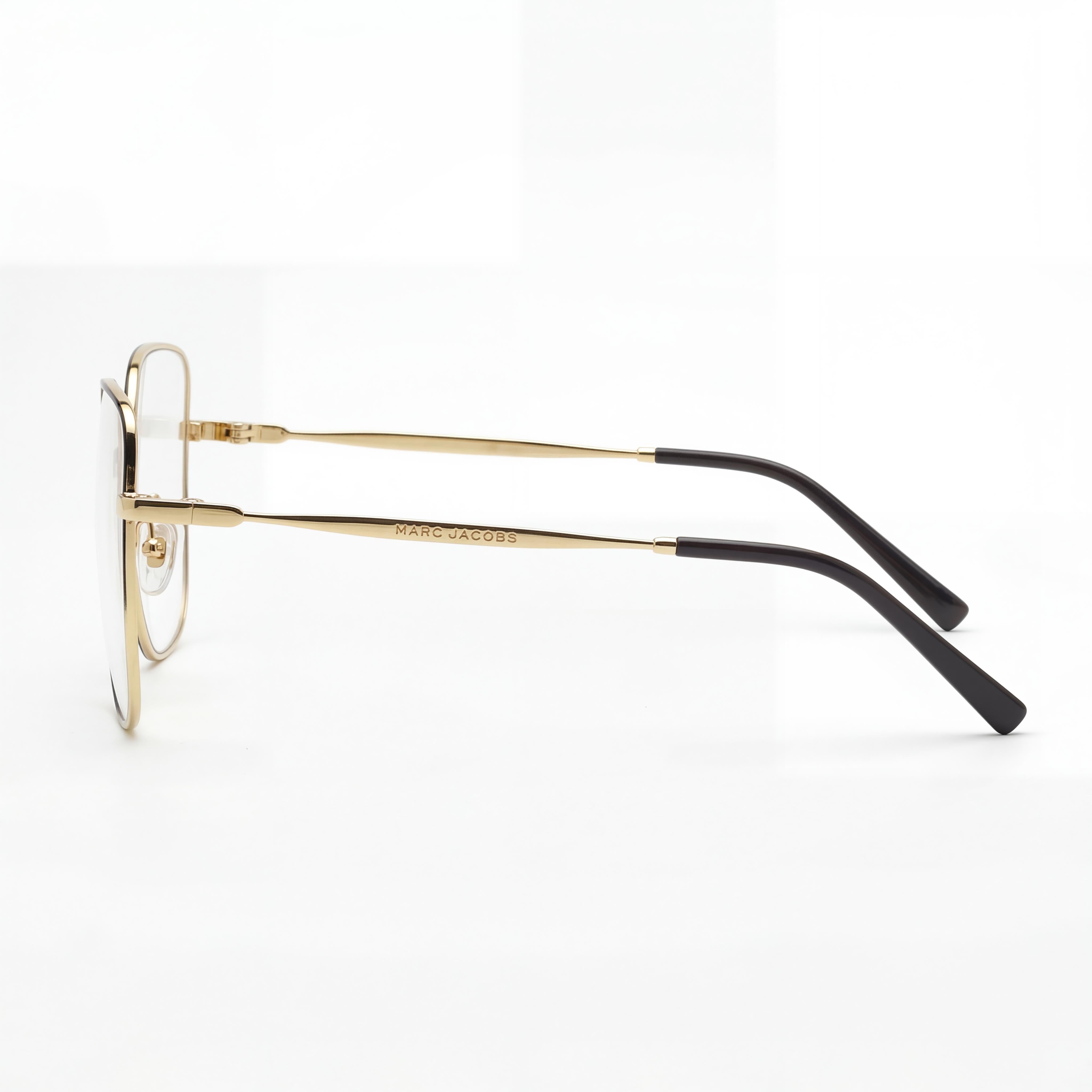 Marc Jacobs Marc 704 Gafas para Hombre Acero Inoxidable Negro Dorado Lente de 56 mm Puente de 18 mm Patilla de 145 mm, Photo 3