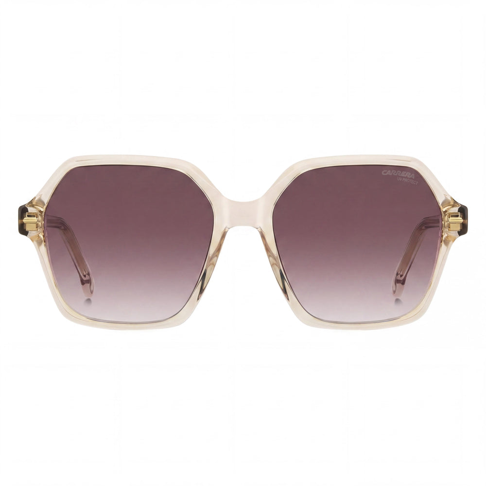 Carrera CARRERA 3026/S Women's Champagne Plastic Sunglasses with Pink Doubleshade Polycarbonate Lenses 56mm