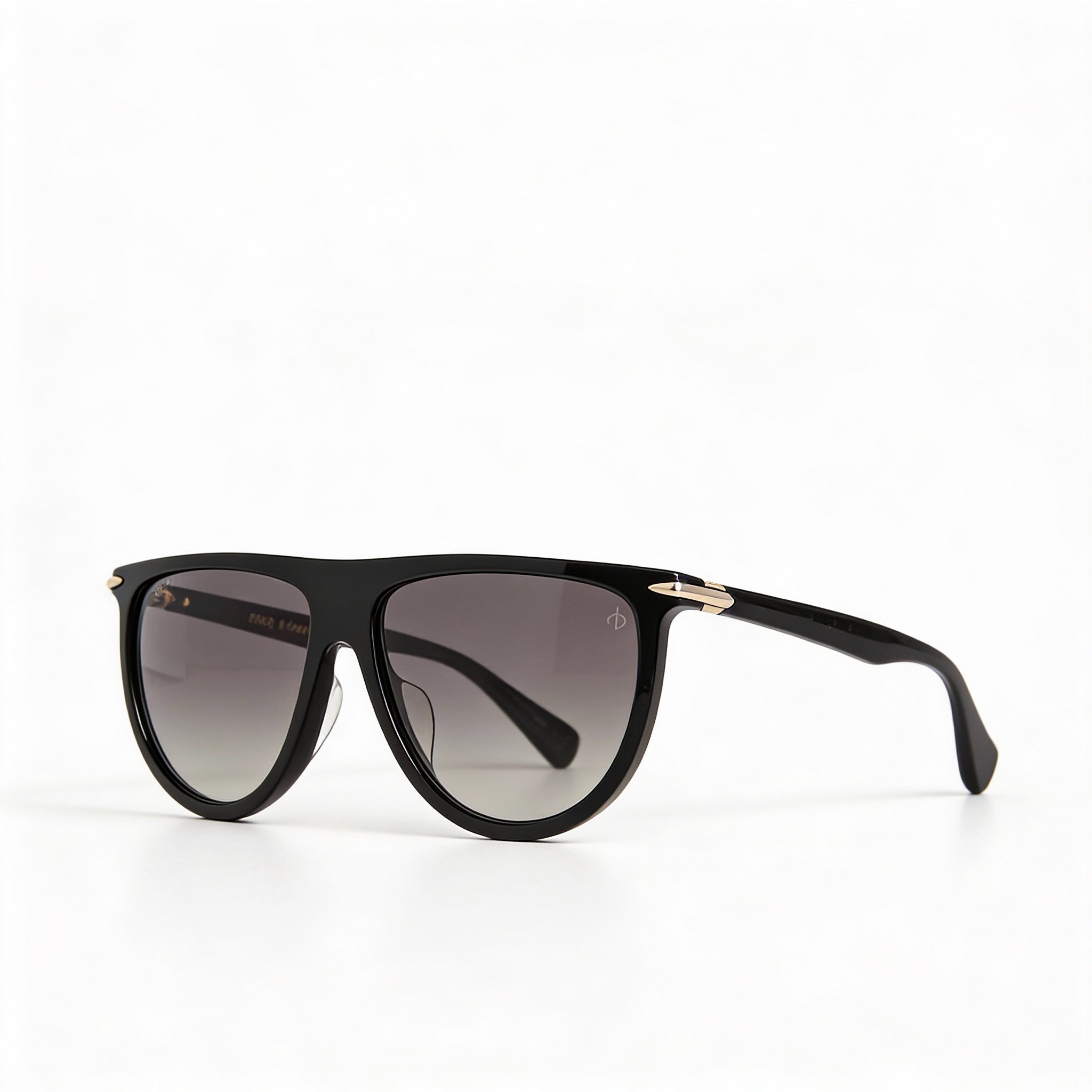 Gafas de sol Rag & Bone Rnb1056s para mujer, de plástico negro, con montura ovalada, lentes grises no polarizadas, protección UV, 57 mm, Photo 2