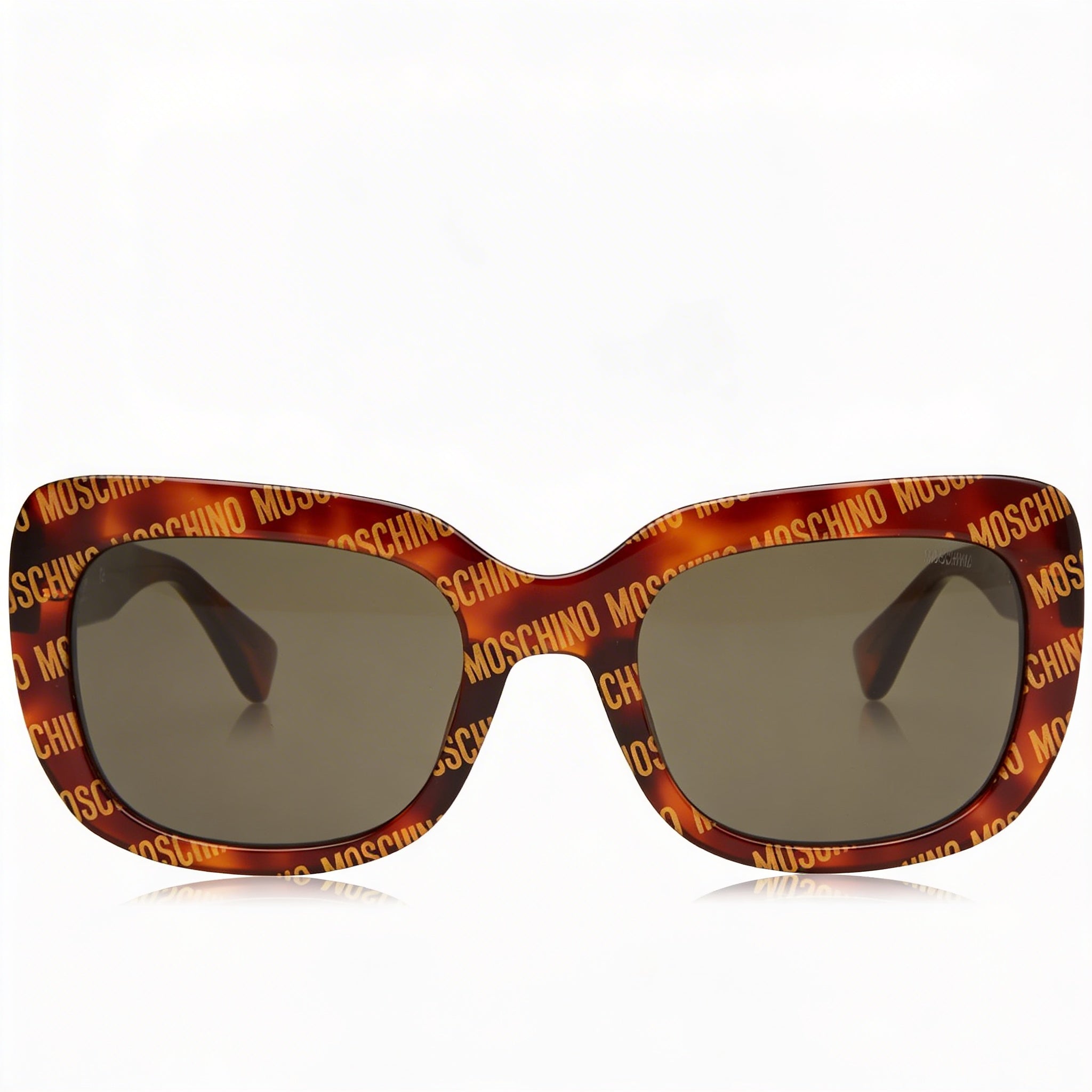 Gafas de sol Moschino MOS132/S para mujer, cuadradas, con diseño Havana, de acetato, con lentes grises, no polarizadas y protección UV, 53 mm, Photo 2