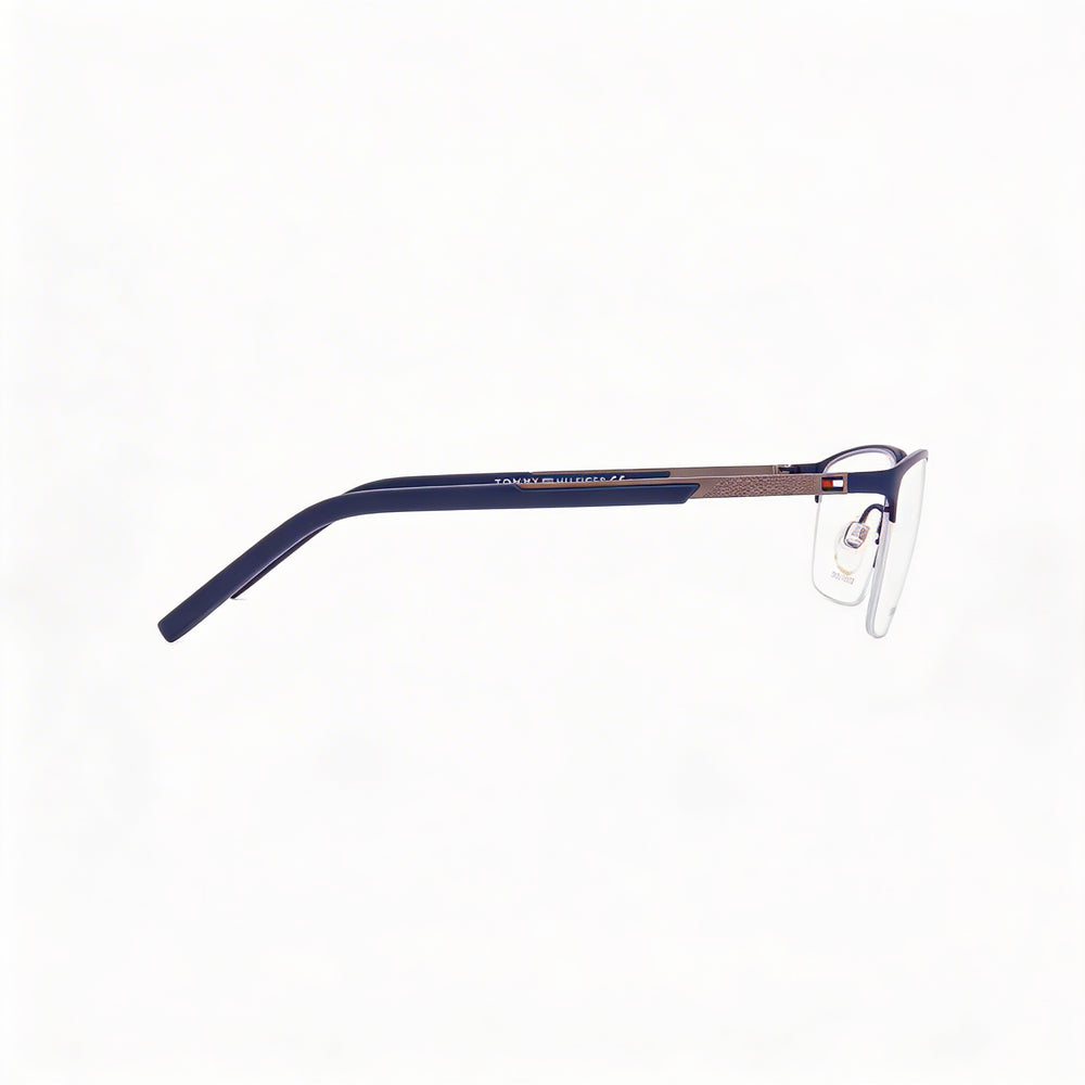Tommy Hilfiger TH-1692 Unisex Fashion Glasses with Alloy Steel Frame in Matt Blue Dark Ruthenium 57mm