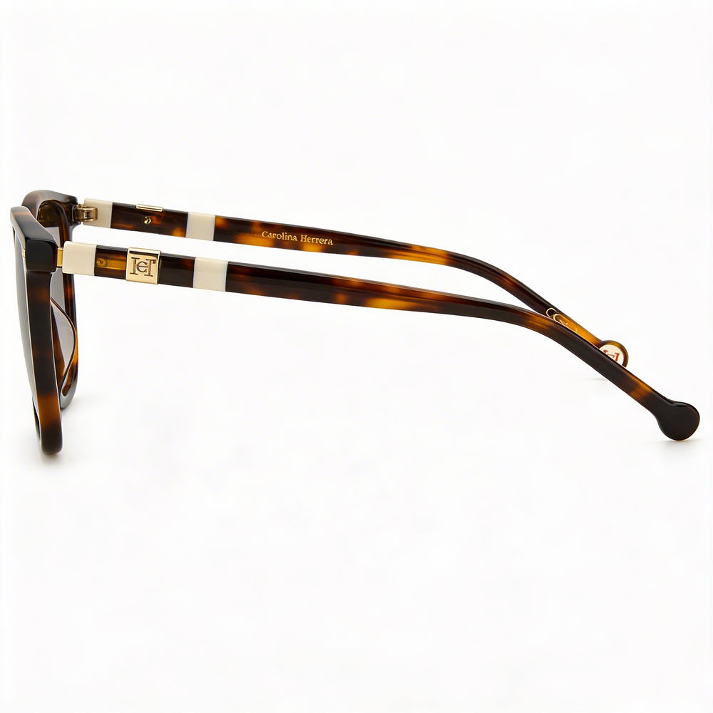 Carolina Herrera Classic Unisex Ivory Acetate Sunglasses 100% UV Protection 57mm