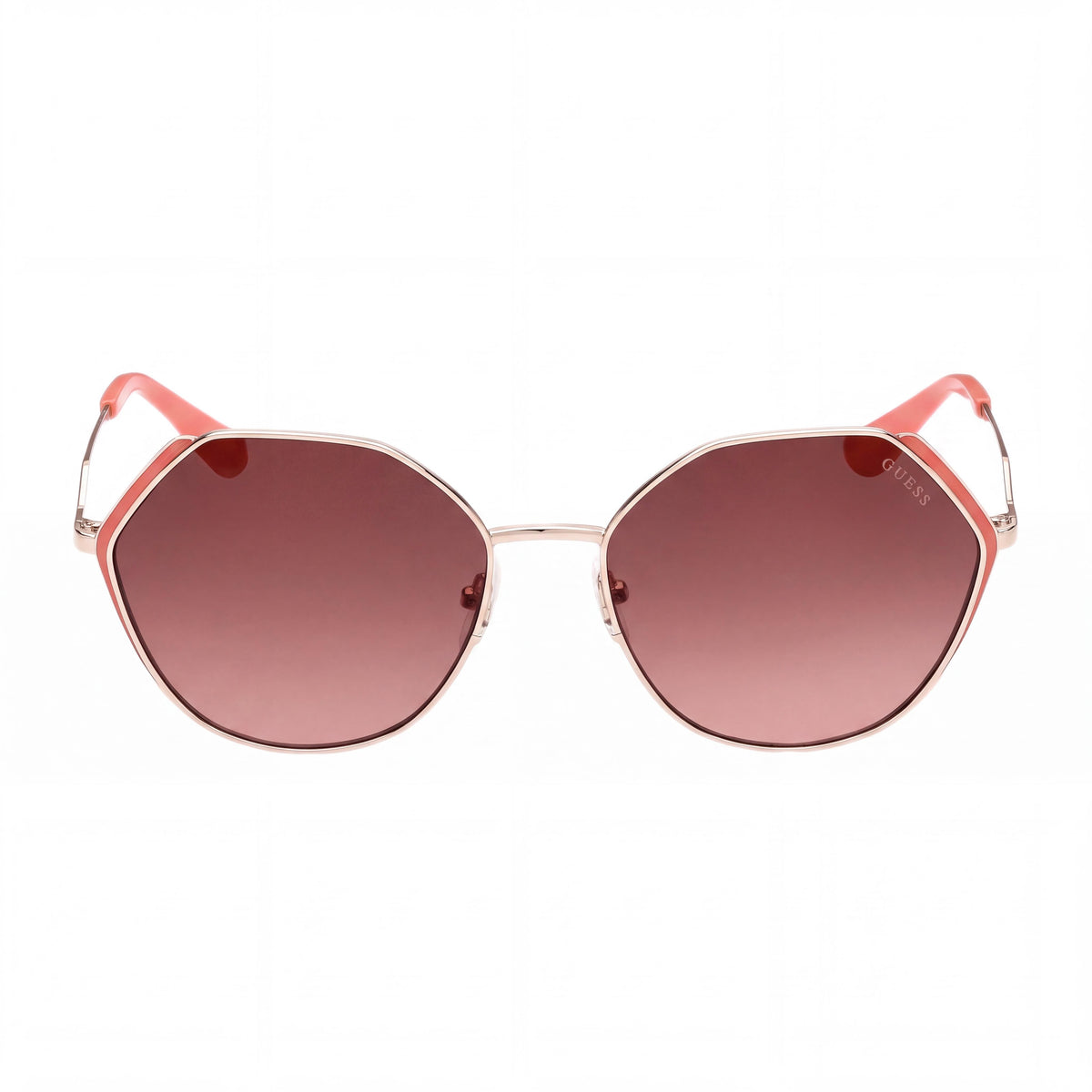 Gafas de sol GUESS GU7842 de metal para mujer, dorado rosa/marrón rosado sombreado, lentes marrón rosado sombreado, 58mm, Photo 2