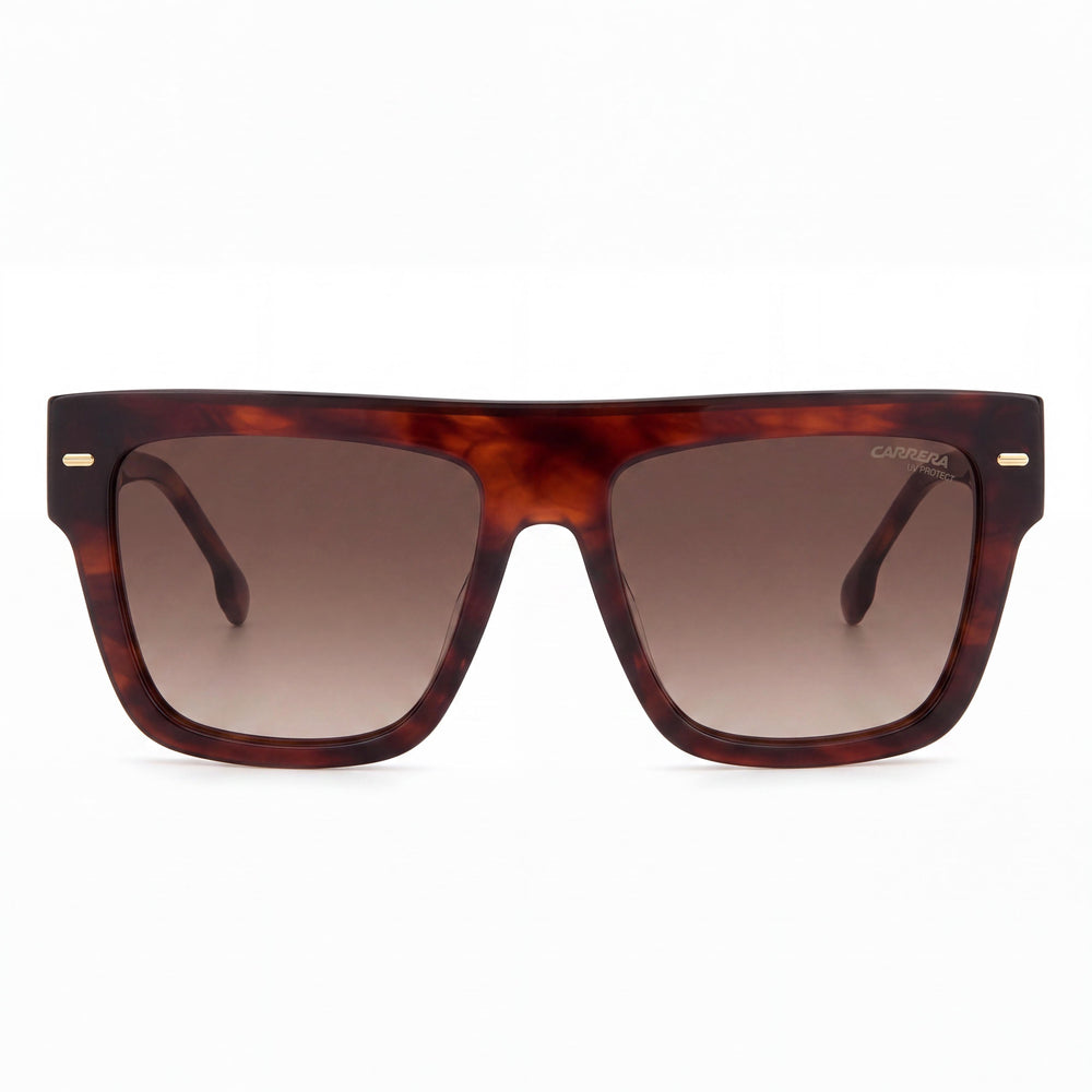 Carrera 3016/S Women's Brown Horn Polycarbonate Frame 55mm Non-Polarized UV Protection Sunglasses