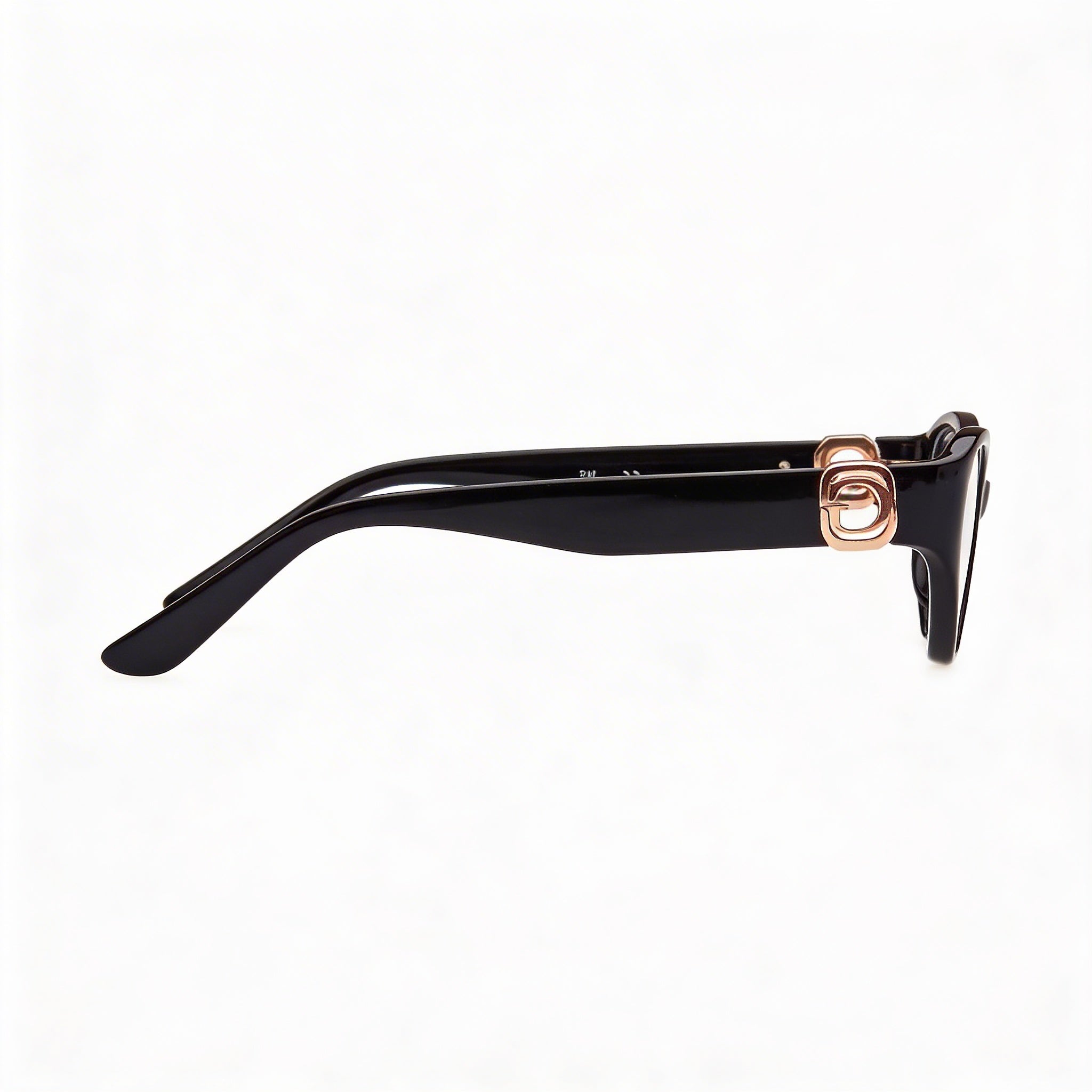 GUESS Women's Gu50119 Shiny Black Plastic Frame Clear Polycarbonate Lens Eyewear 51mm, Photo 3