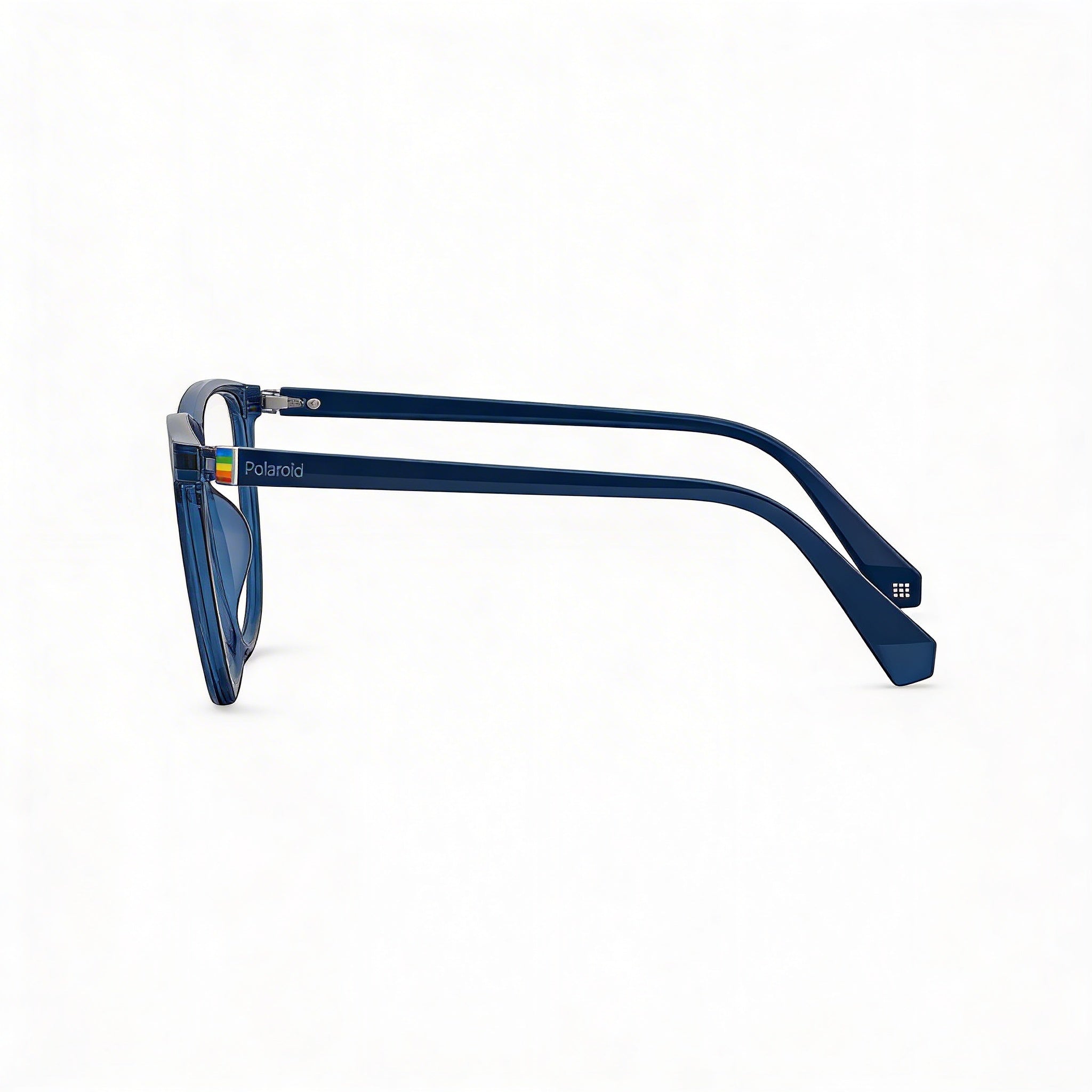 Gafas ópticas Polaroid Pld D373 de propionato azul para mujer, lente 54mm, puente 17mm, patilla 140mm, Photo 3