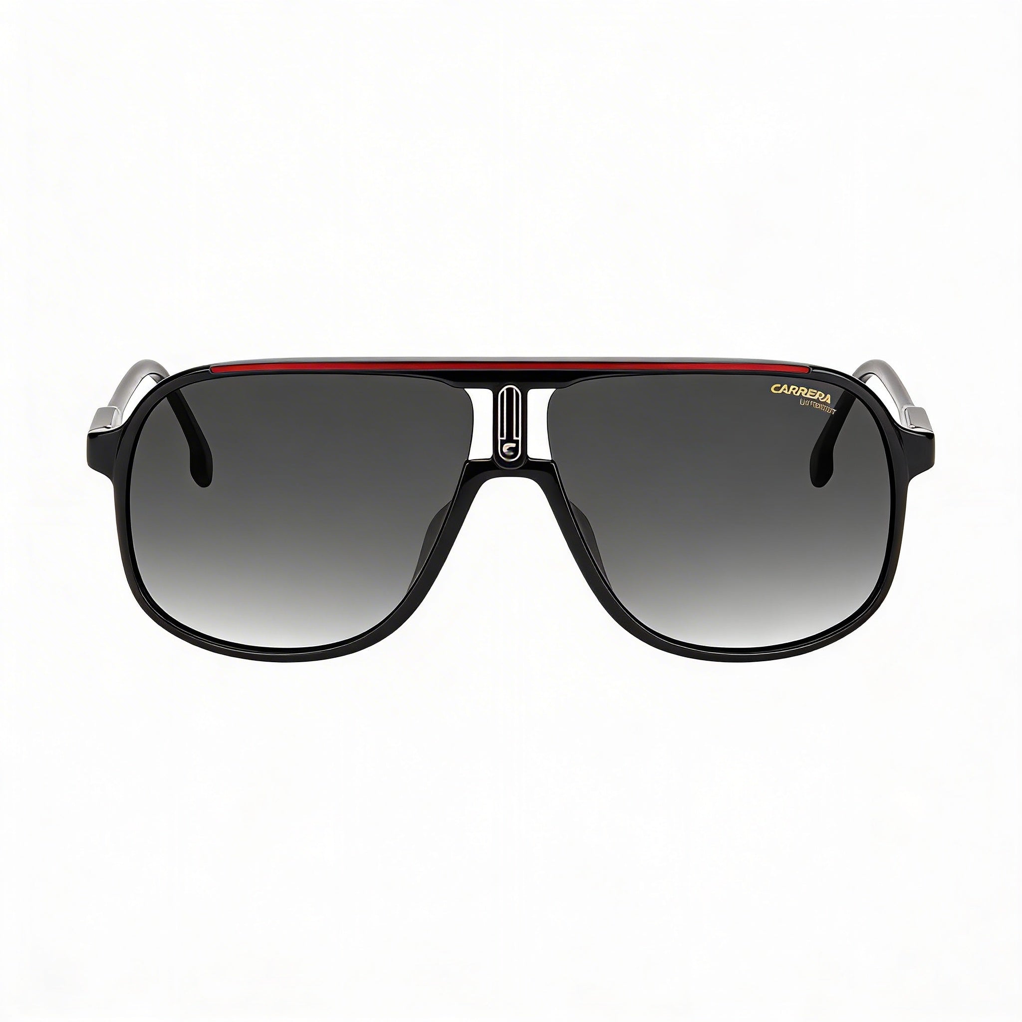 Gafas de sol Carrera Contemporary unisex con protección UV de propionato inyectado, no polarizadas, color negro y rojo, 62 mm, Photo 3