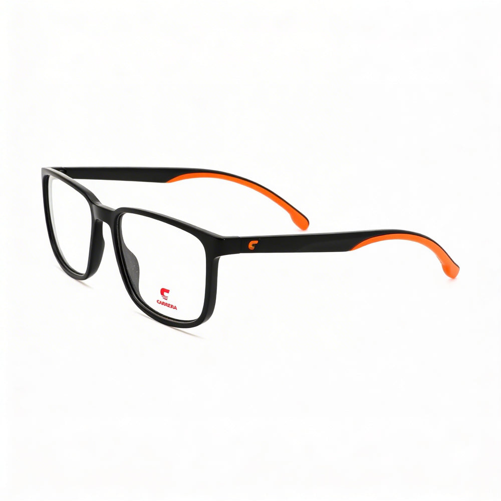 Gafas Carrera 8894 unisex de poliamida, color negro y naranja, con lentes de policarbonato, 55-17-145 mm