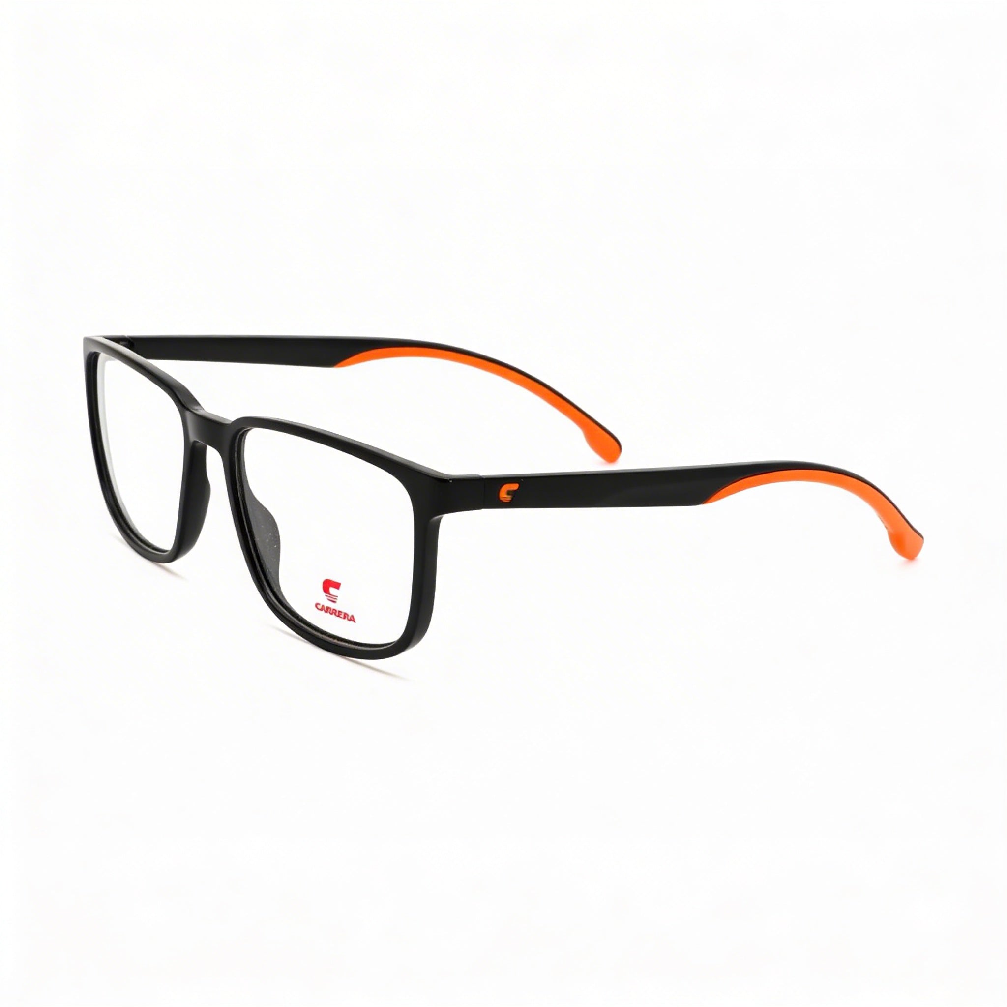Carrera Carrera 8894 Unisex Polyamide Black Orange Eyewear with Polycarbonate Lenses, 55-17-145mm, Photo 1