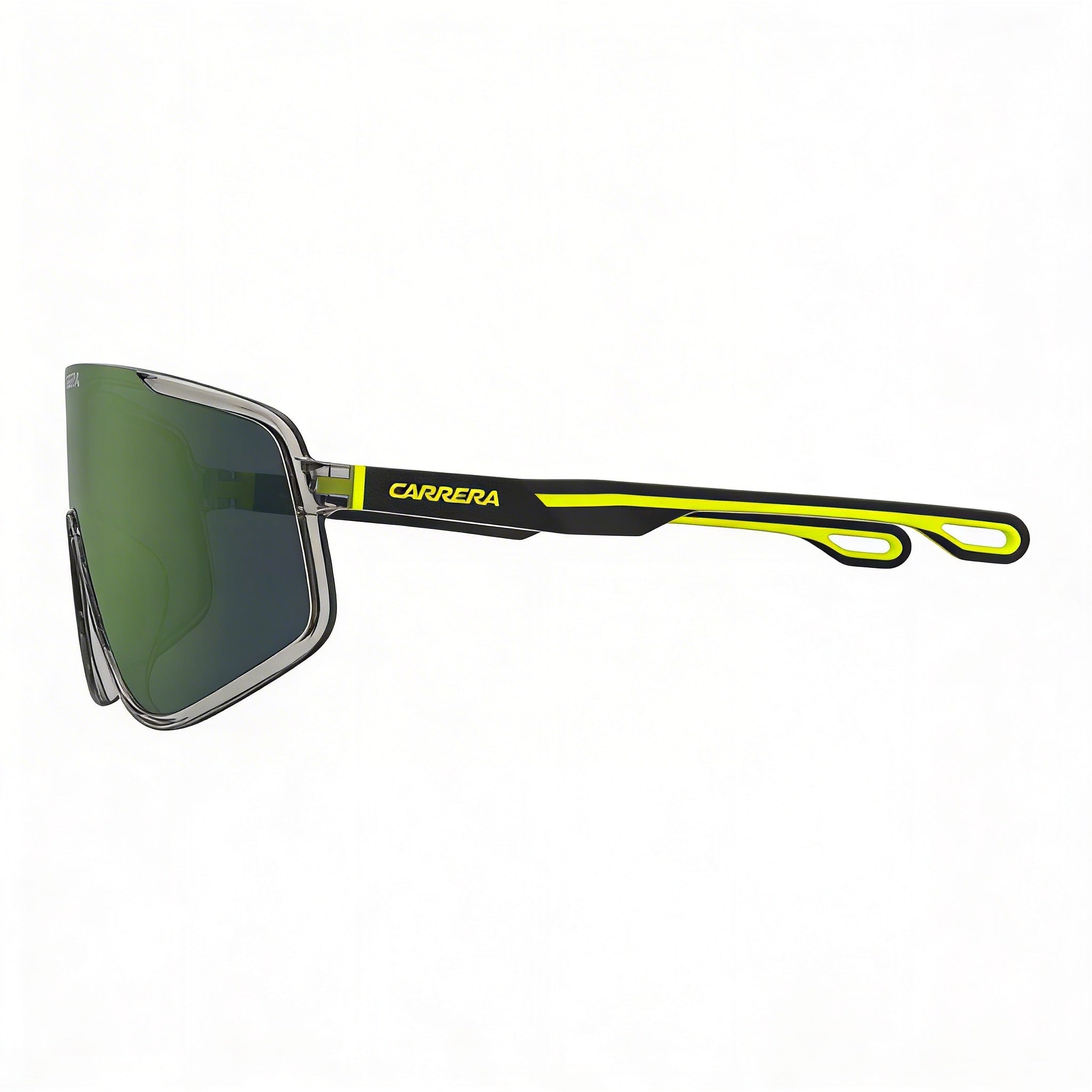 Gafas de sol Carrera 4017/S para hombre, montura gris y amarilla, lentes de espejo verde, 99 mm, Photo 3