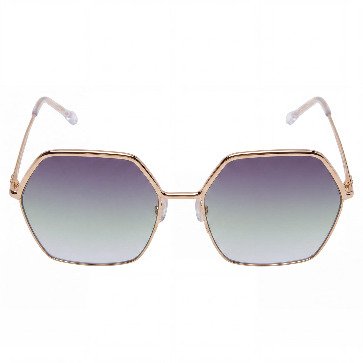 Isabel Marant Thin Metal Edgy Women's Stainless Steel UV Protection Sunglasses, Rose Gold Grey/Rose Gold, 59mm, Photo 2