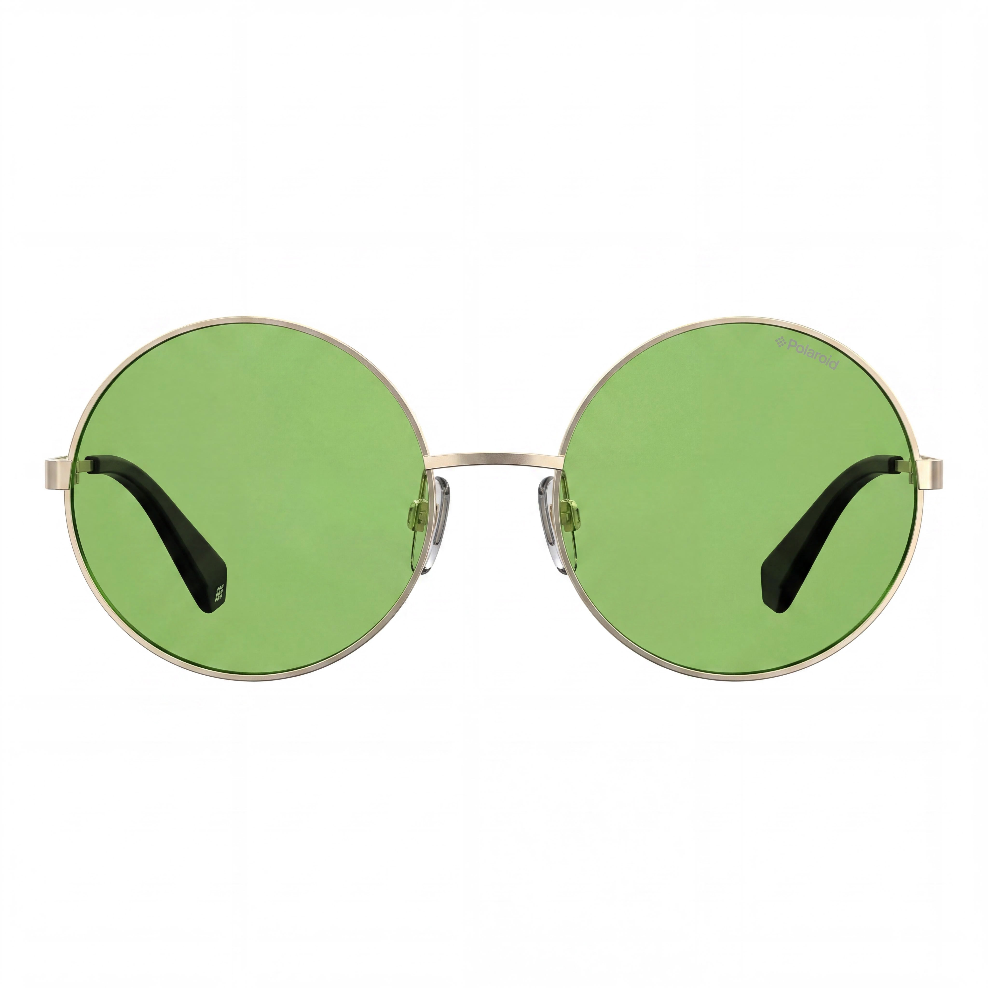 Polaroid Sunglasses Pld 4052/S Unisex Silver & Black Metal Frame Green Polarized Lenses 55mm Sunglasses, Photo 2