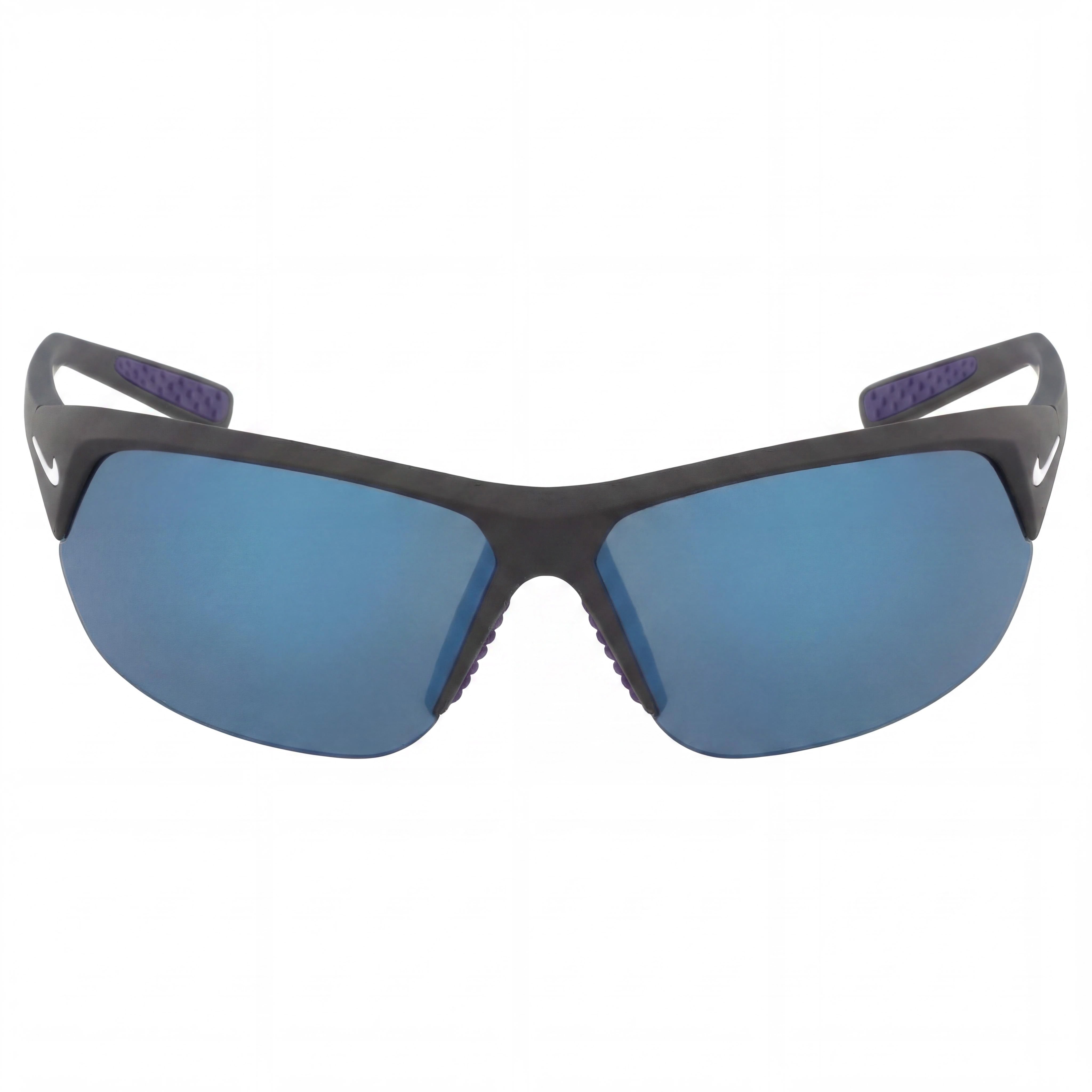 Nike Modern Unisex Lightweight Nylon UV Protection Sunglasses Matte Black Grey Mirror Blue 70-11-135mm, Photo 2