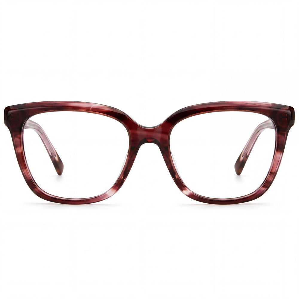 Missoni Modern Women's Pink Red Horn Acetate Optical Eyewear with Polycarbonate Lenses 53mm