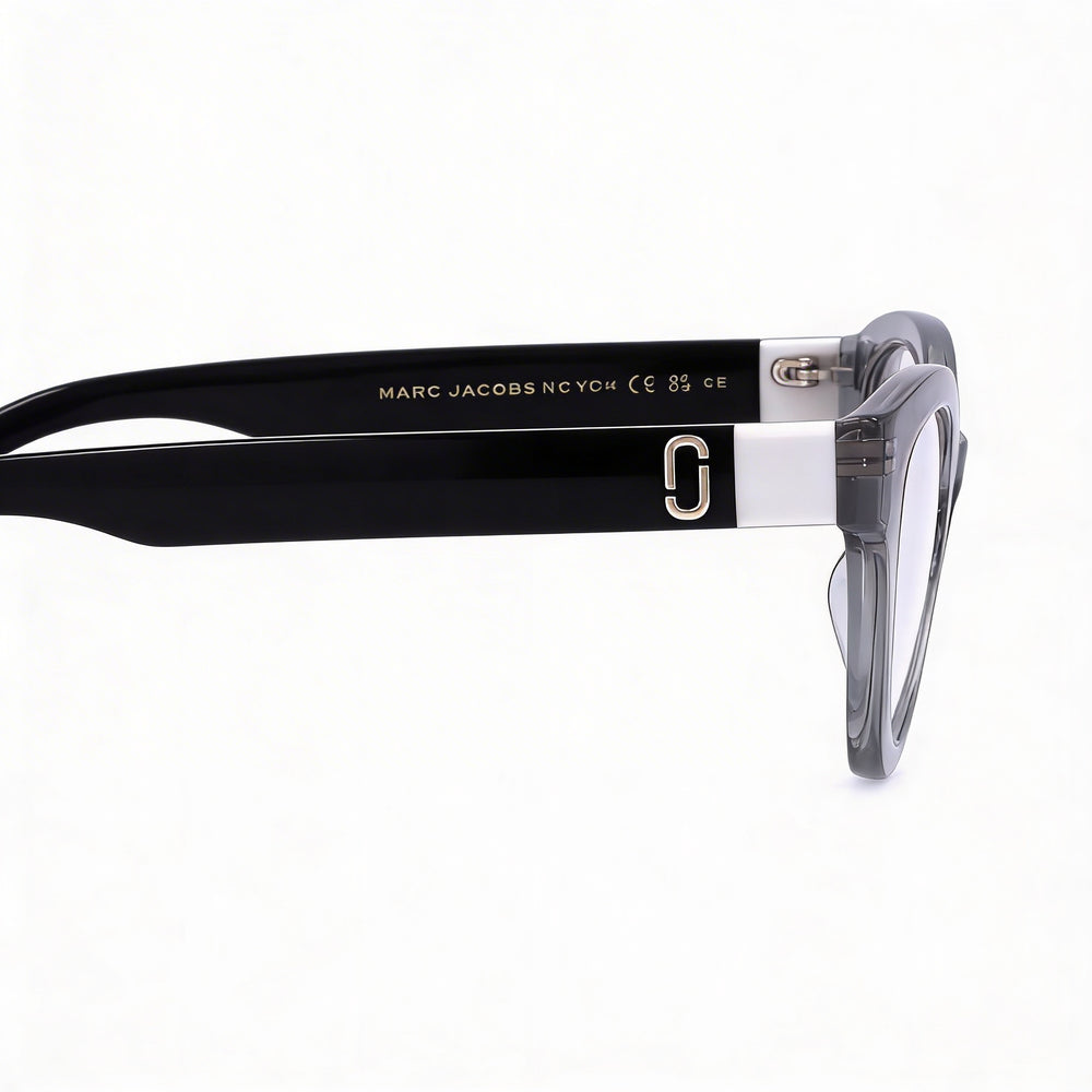 Gafas de sol Marc Jacobs Modern Marc 651 para mujer, montura de acetato gris y negro con lentes de policarbonato gris, 49 mm