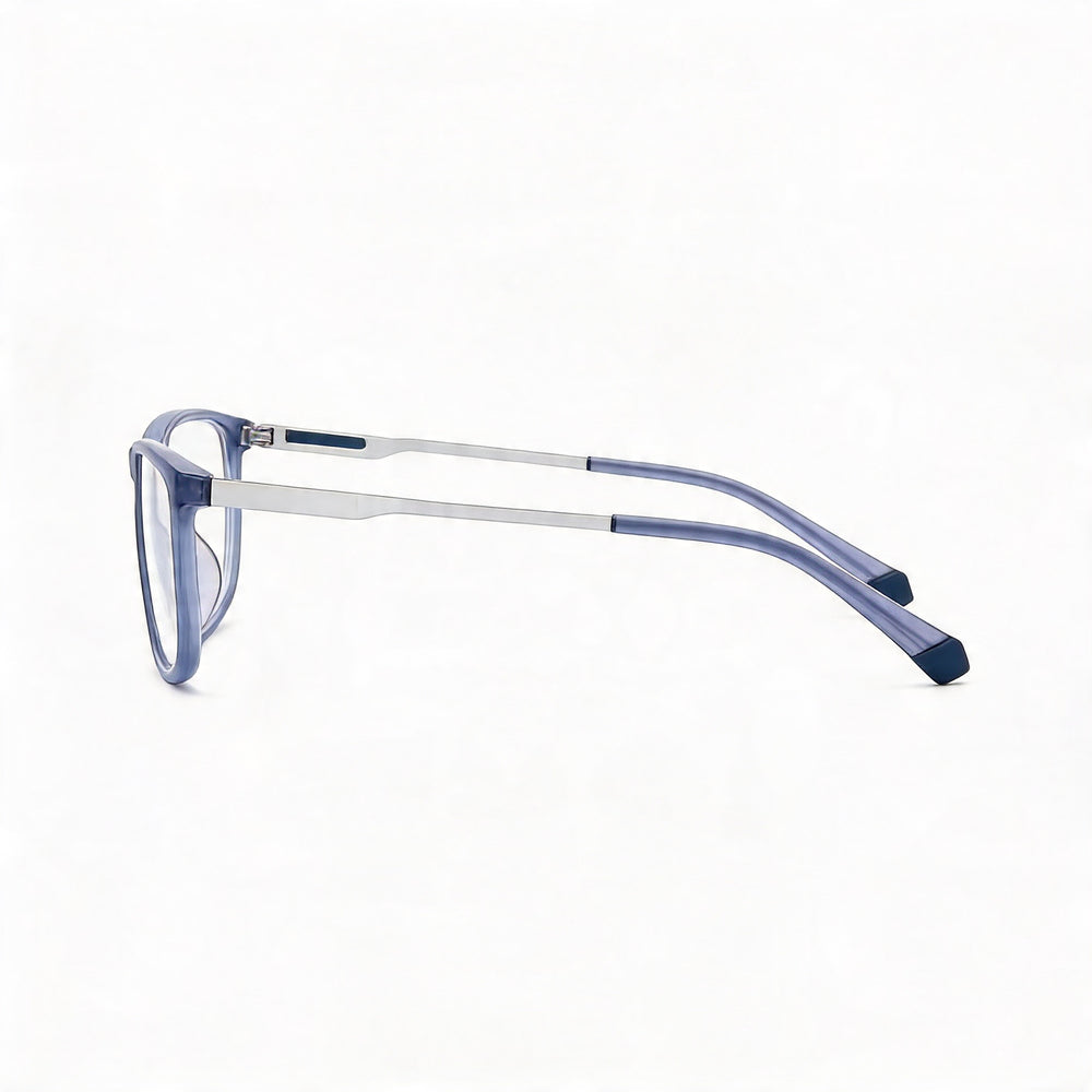 Polaroid Casual Men's Eco Polyamide Non-Polarized Sunglasses with Matte Blue Frame and Lenses 58mm